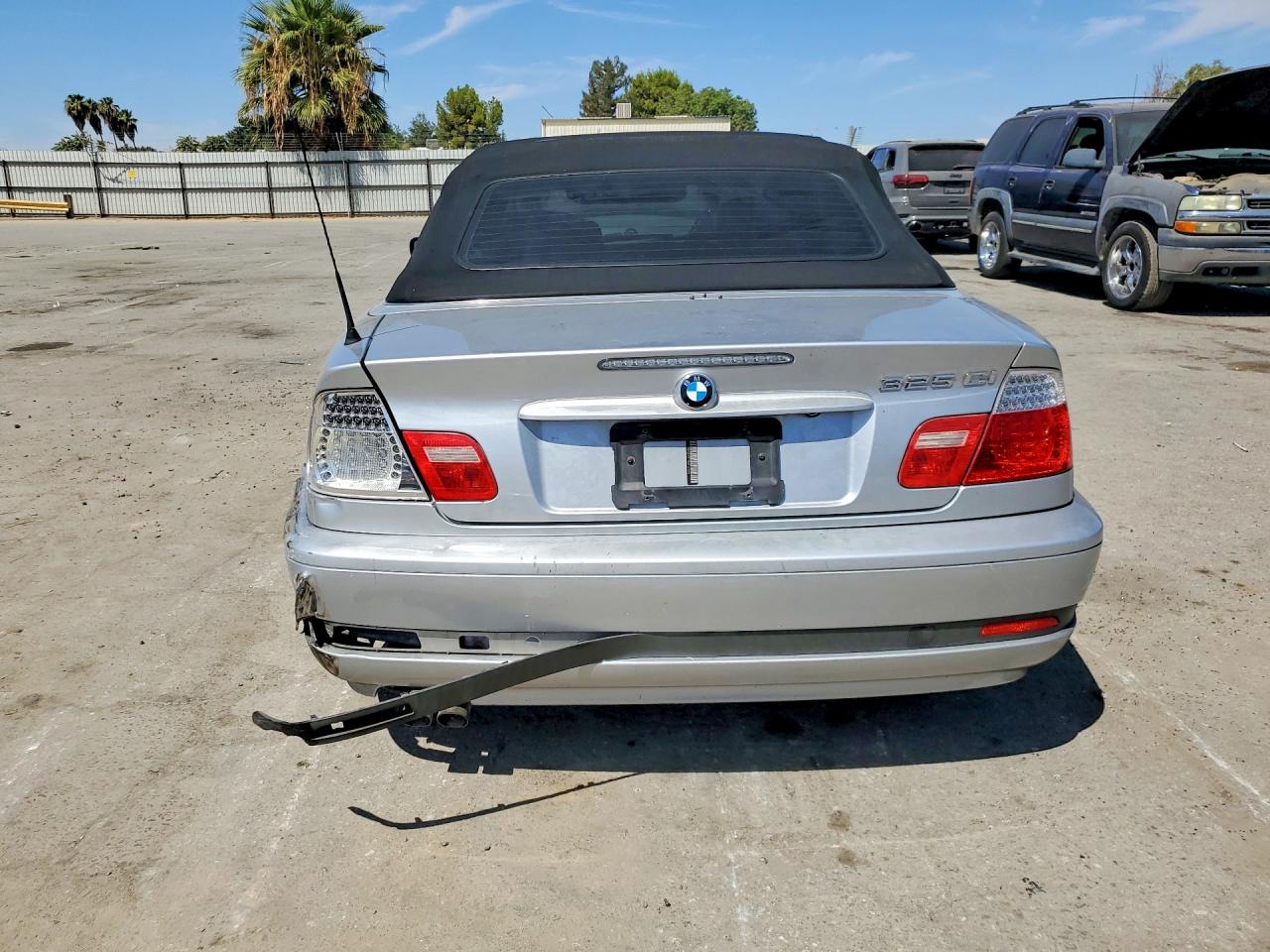 2004 Bmw 325 Ci Silver vin: WBABW33464PL28458