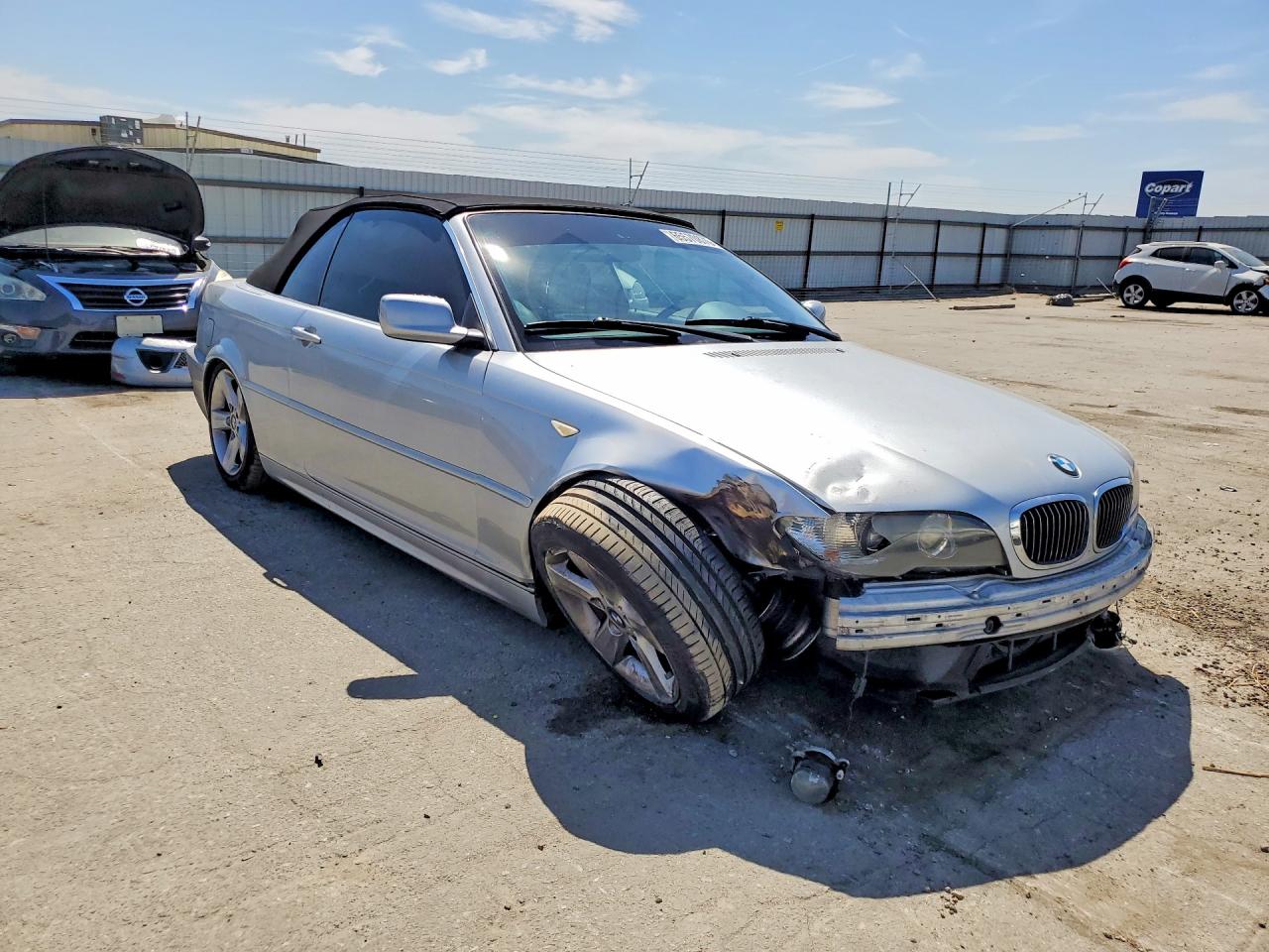 2004 Bmw 325 Ci Silver vin: WBABW33464PL28458