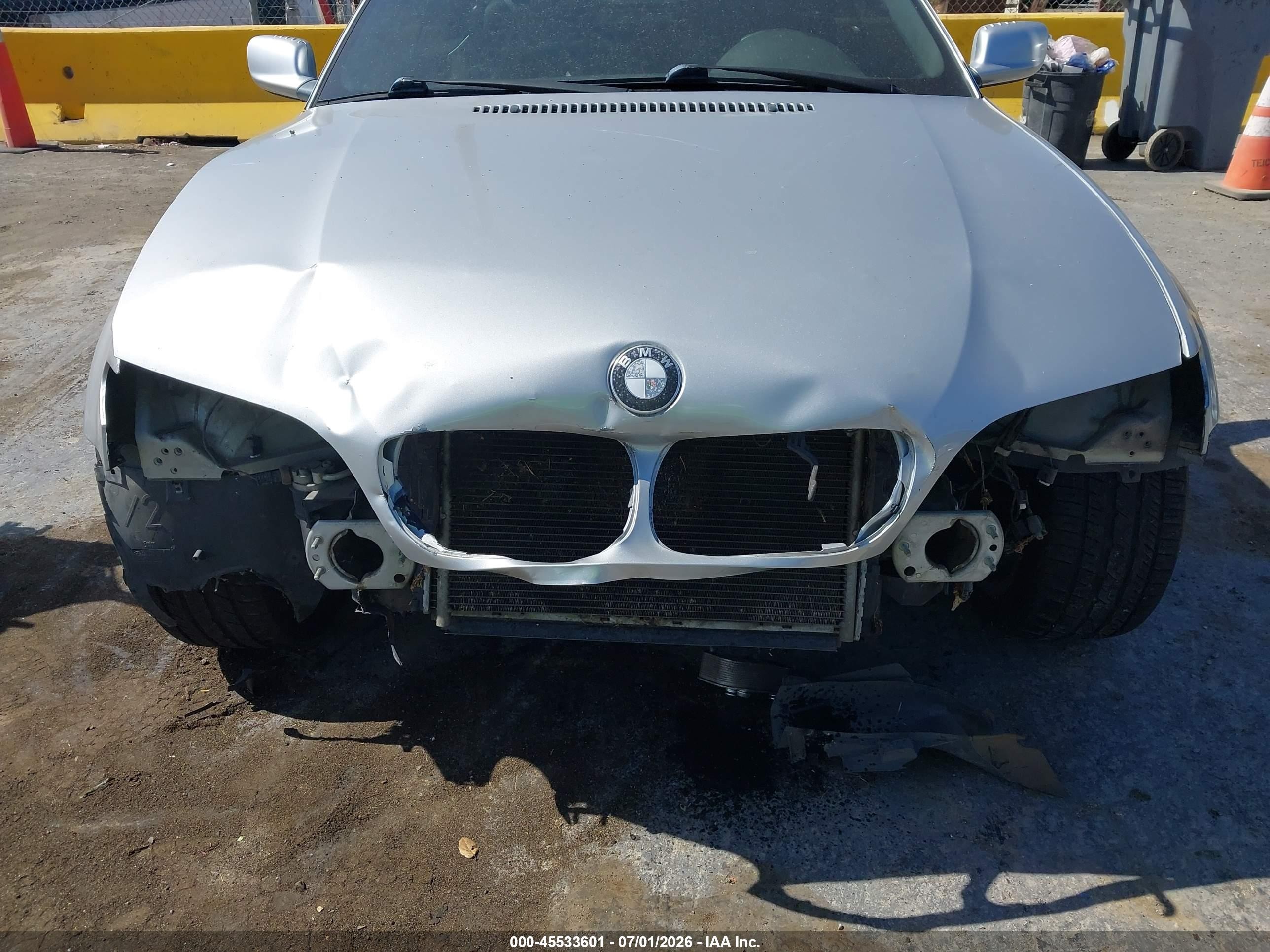 2005 Bmw 325ci   Silver vin: WBABW33475PL37509