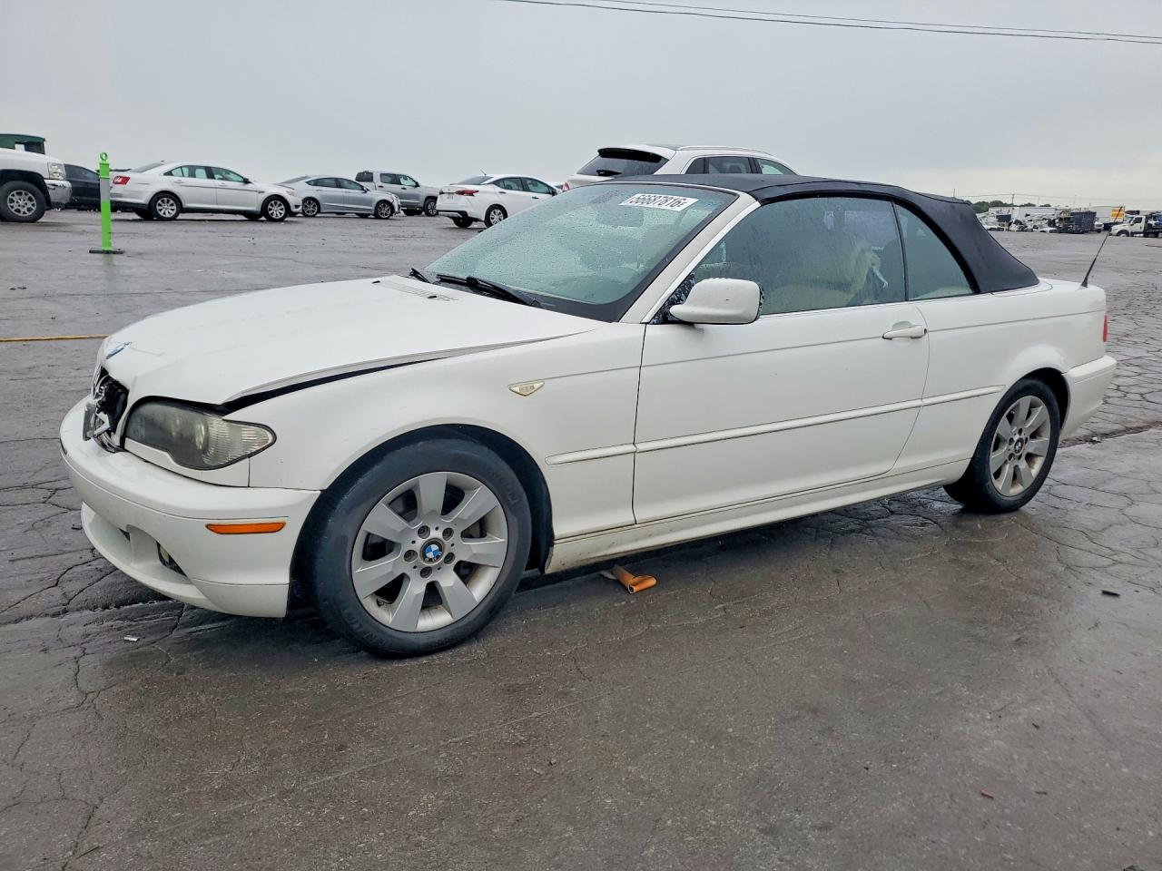 2005 Bmw 325 Ci White vin: WBABW33475PX83241
