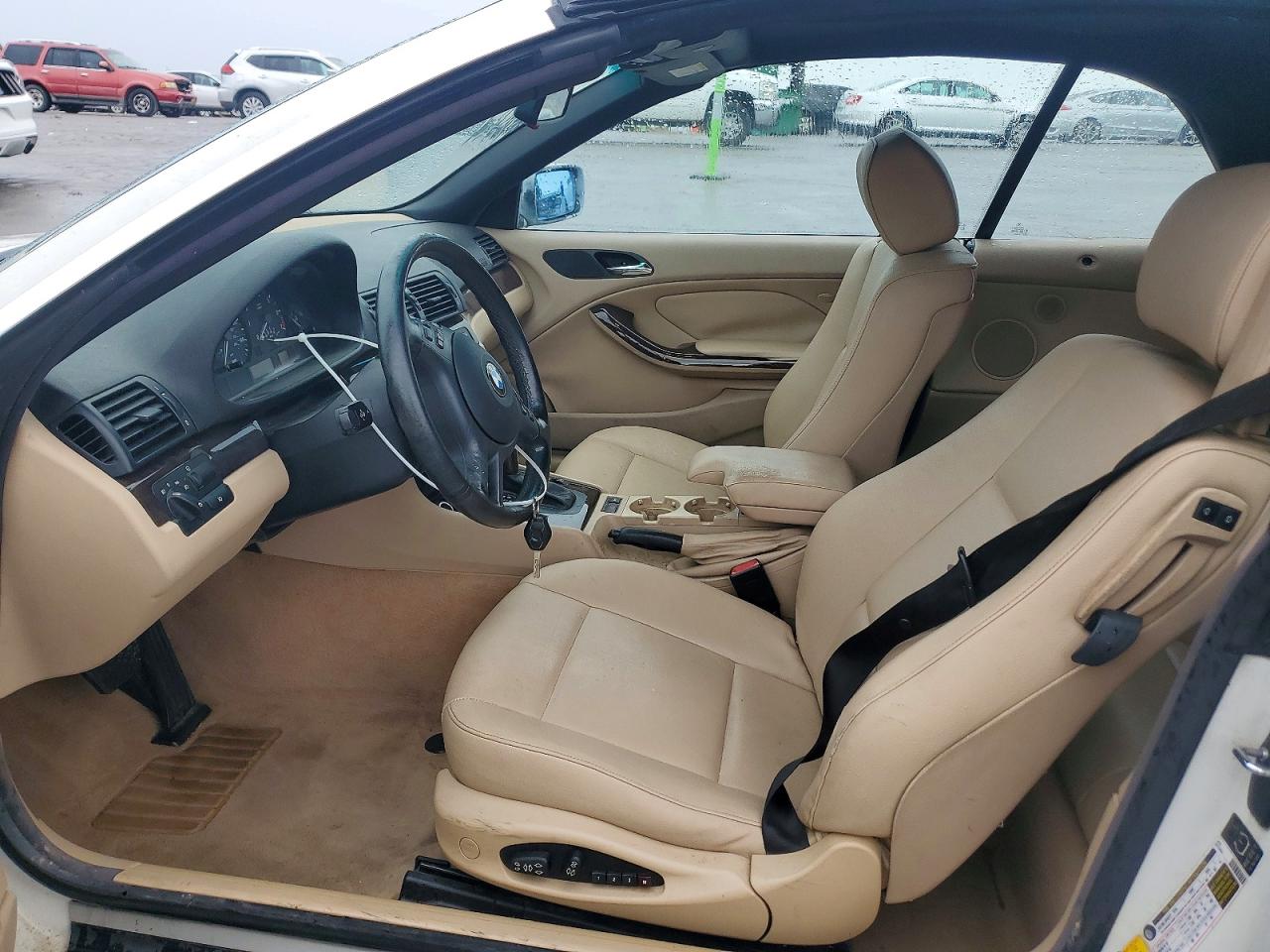 2005 Bmw 325 Ci White vin: WBABW33475PX83241