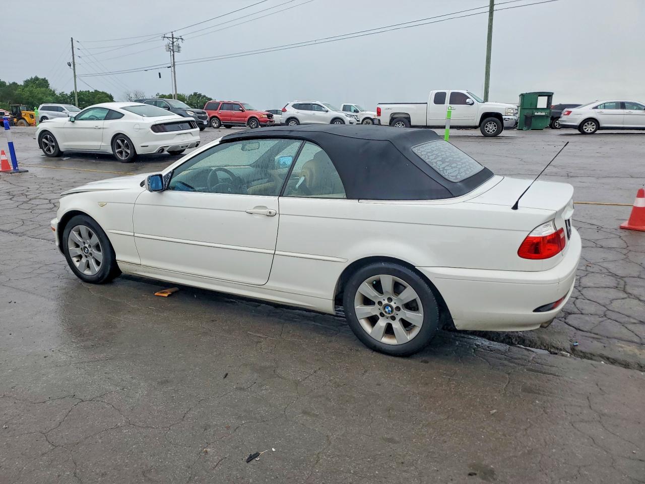 2005 Bmw 325 Ci White vin: WBABW33475PX83241