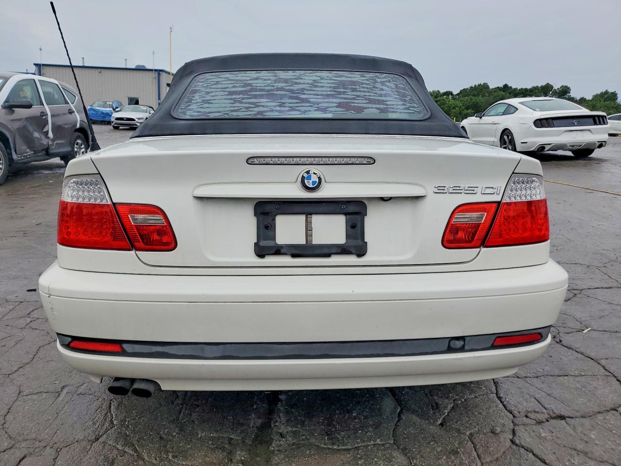 2005 Bmw 325 Ci White vin: WBABW33475PX83241