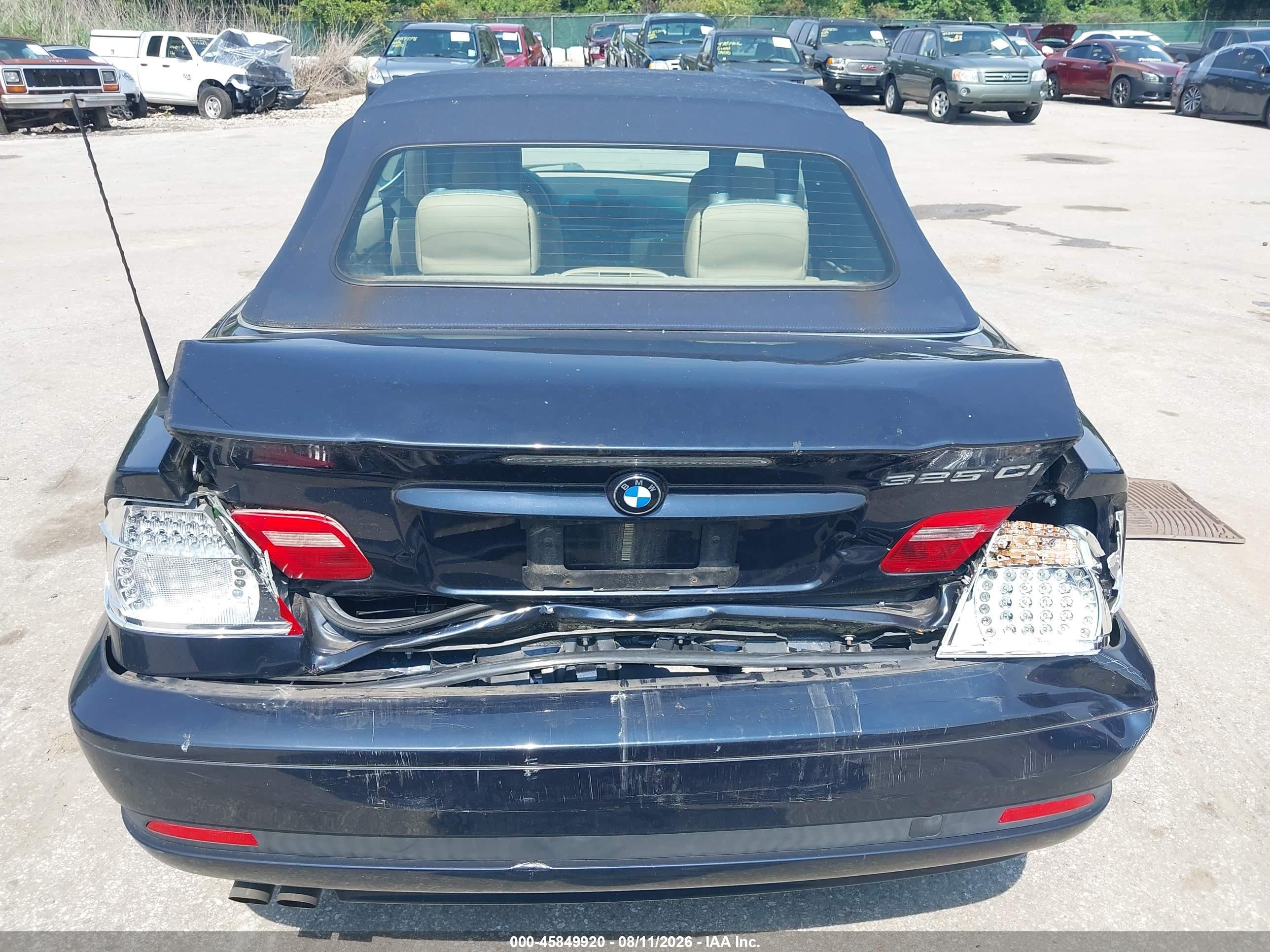 2006 Bmw 325ci   Black vin: WBABW33476PX83600