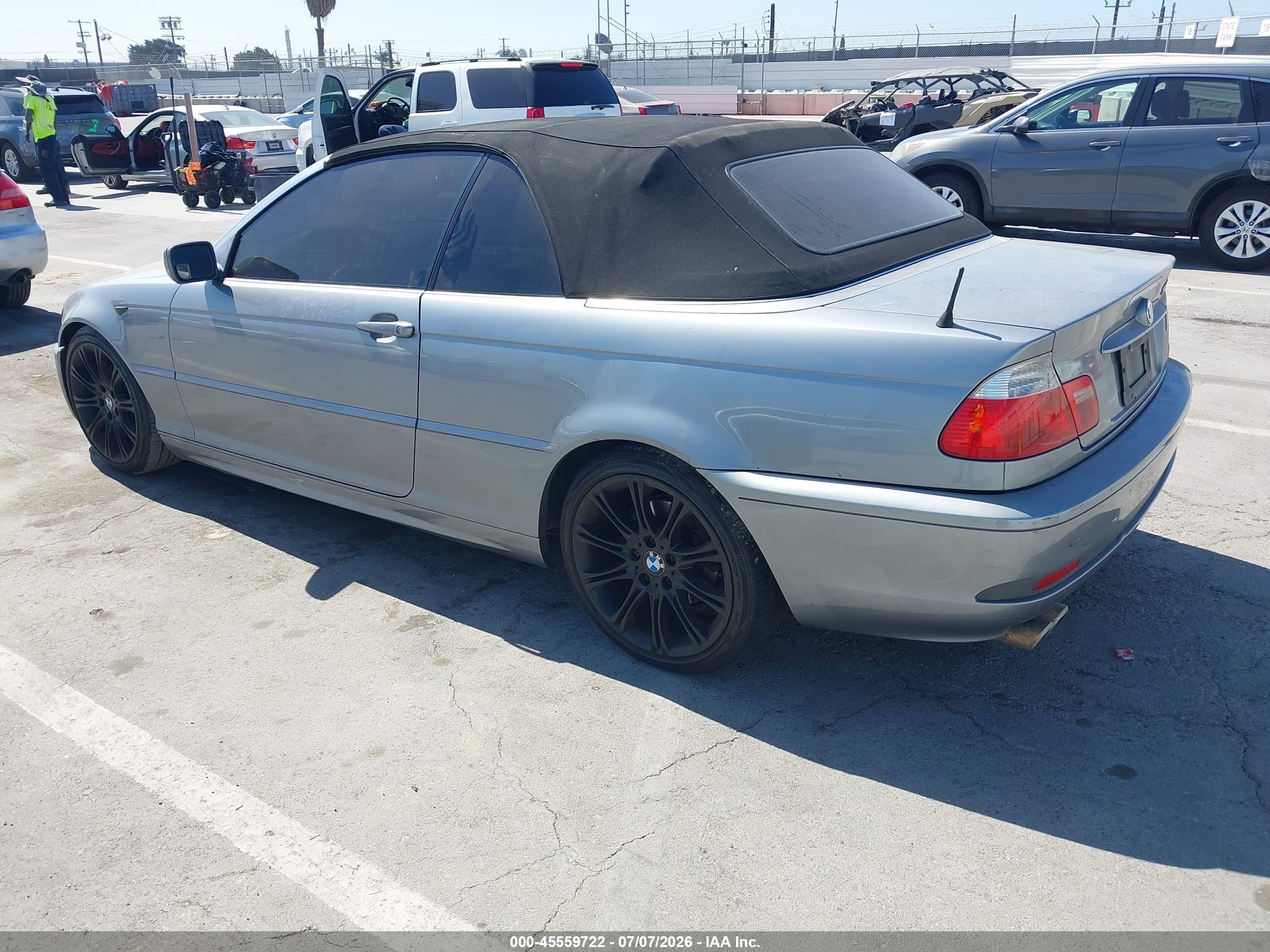 2004 Bmw 325ci Silver vin: WBABW33484PL31863