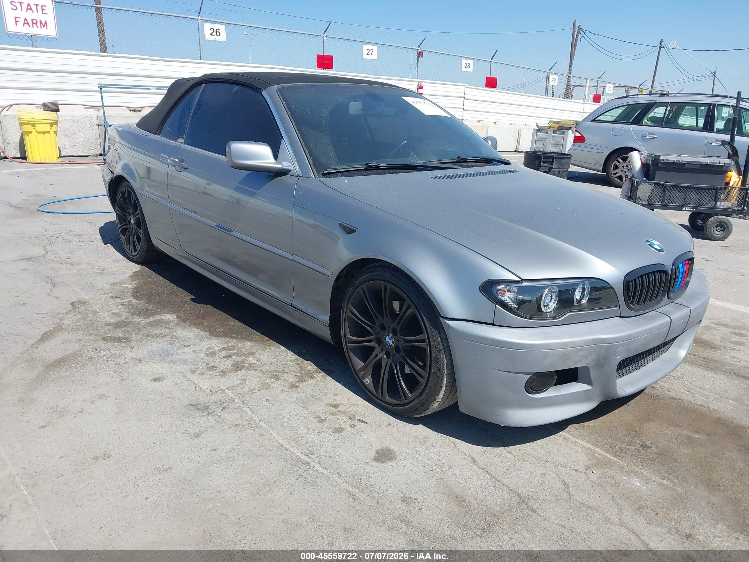 2004 Bmw 325ci   Silver vin: WBABW33484PL31863