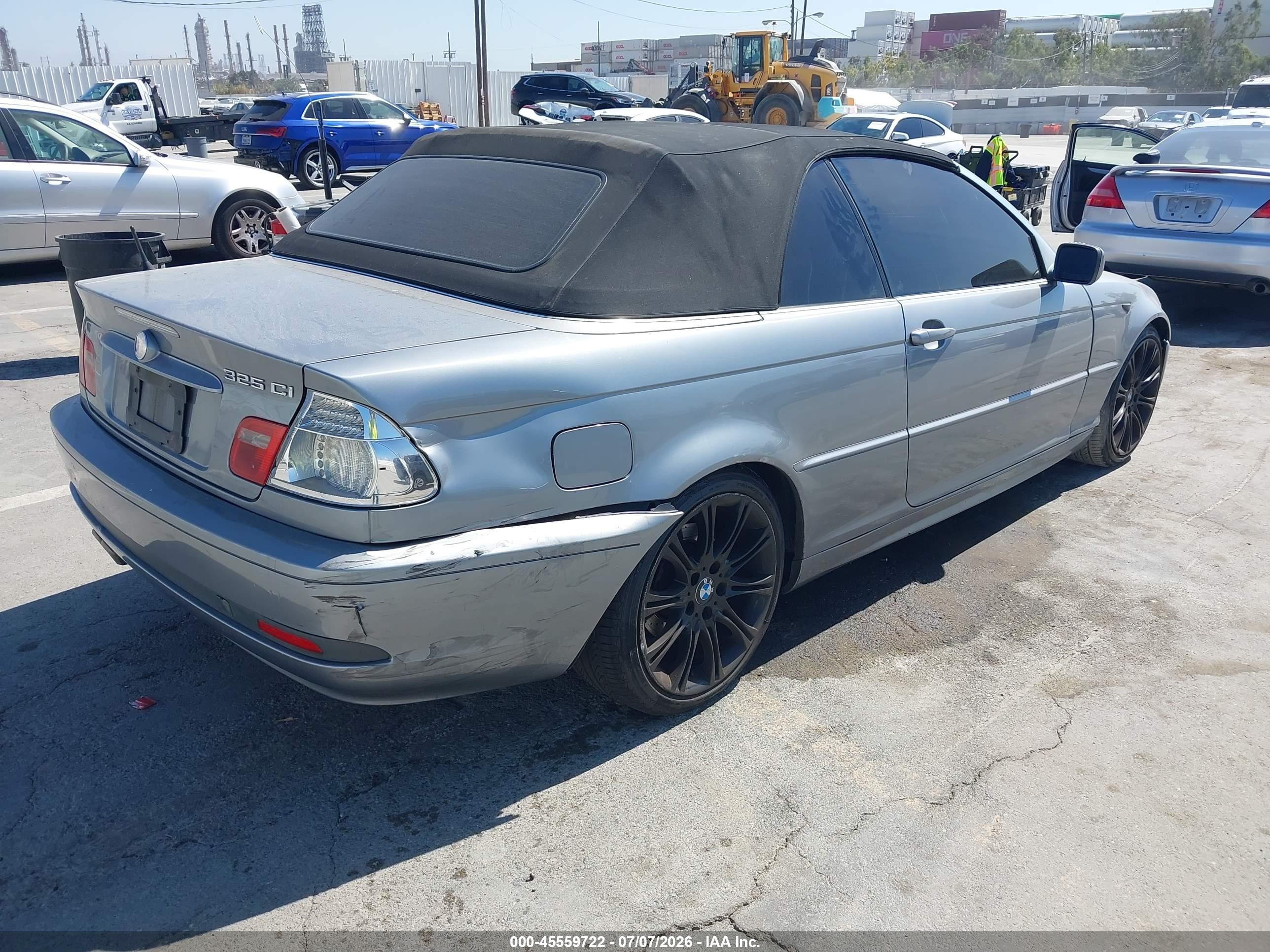 2004 Bmw 325ci Silver vin: WBABW33484PL31863