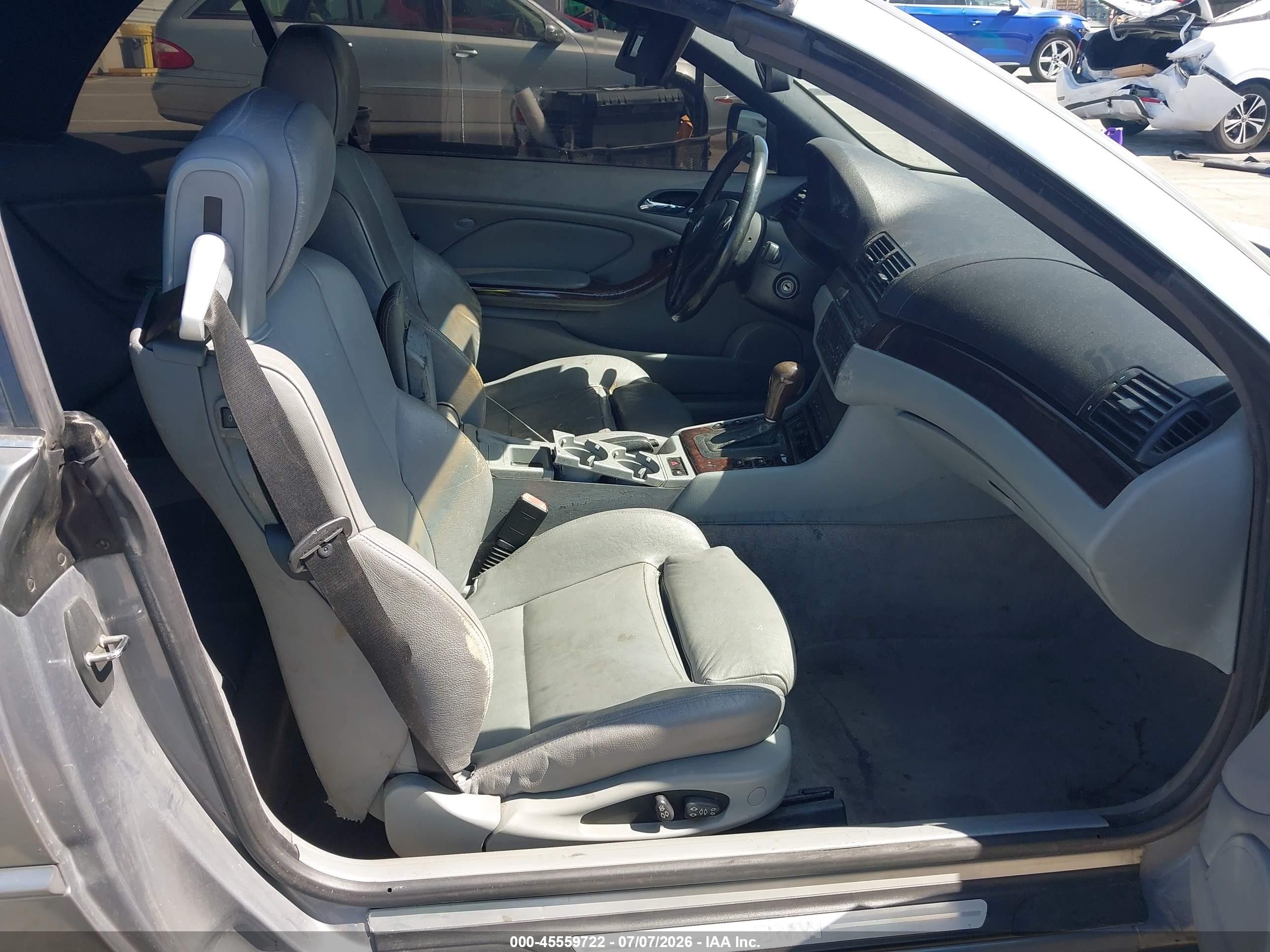 2004 Bmw 325ci Silver vin: WBABW33484PL31863