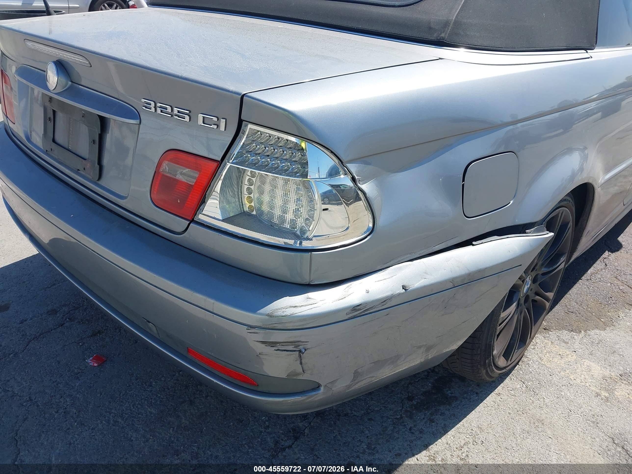 2004 Bmw 325ci Silver vin: WBABW33484PL31863