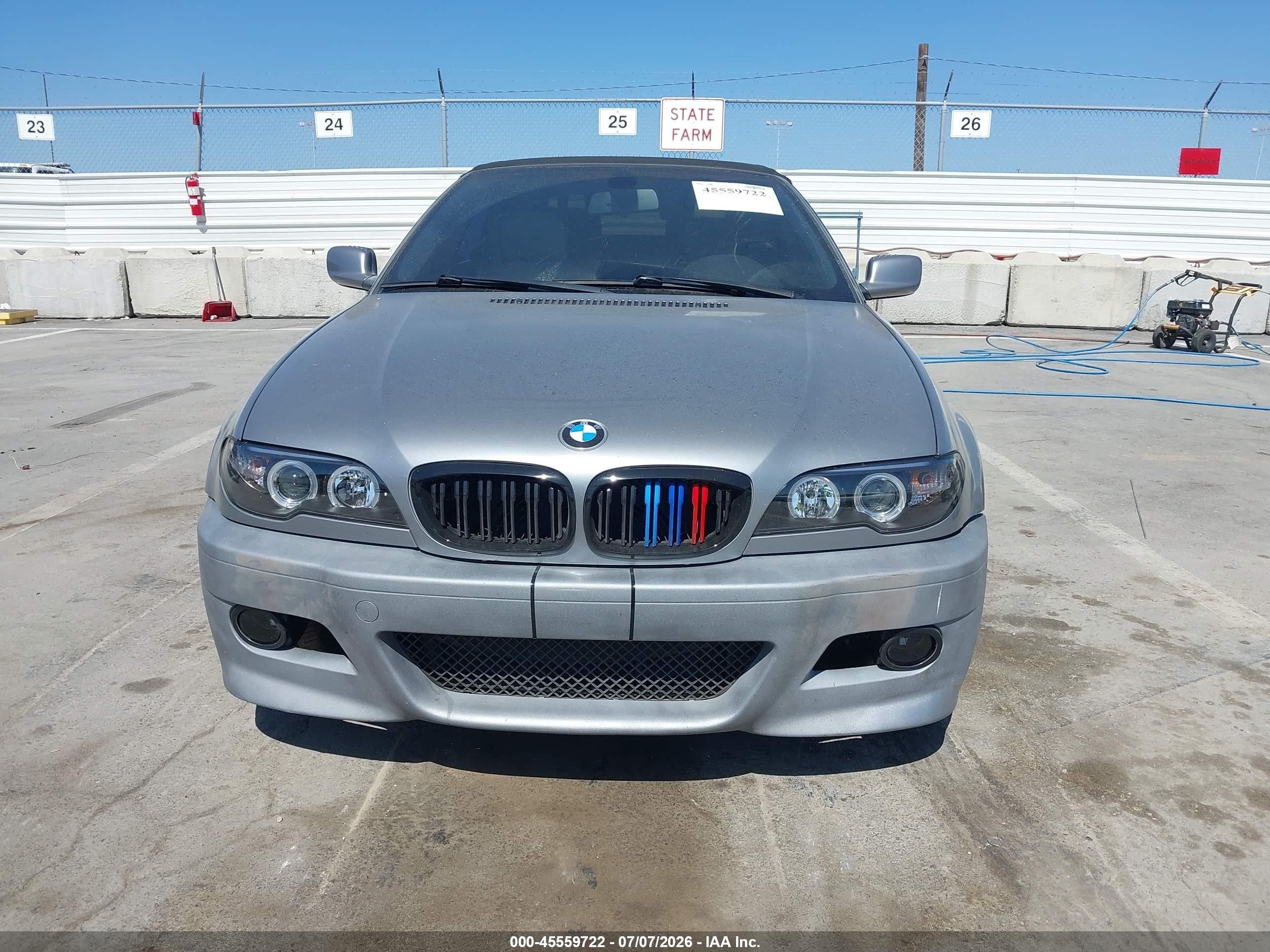 2004 Bmw 325ci Silver vin: WBABW33484PL31863