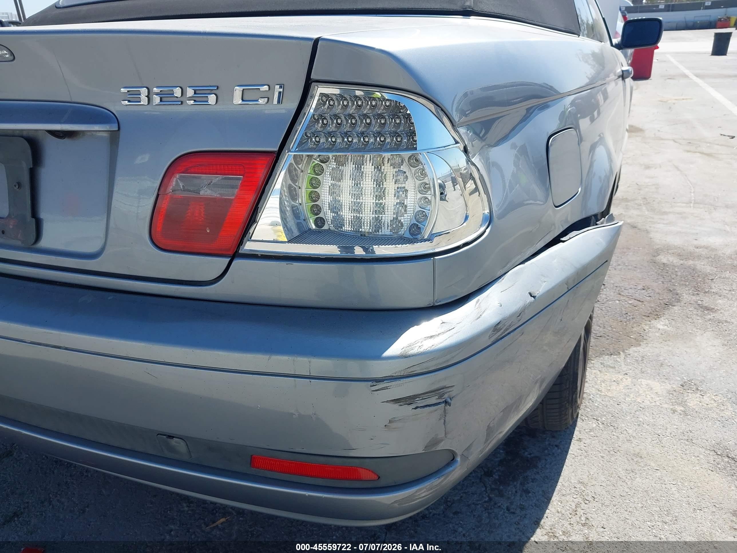 2004 Bmw 325ci Silver vin: WBABW33484PL31863