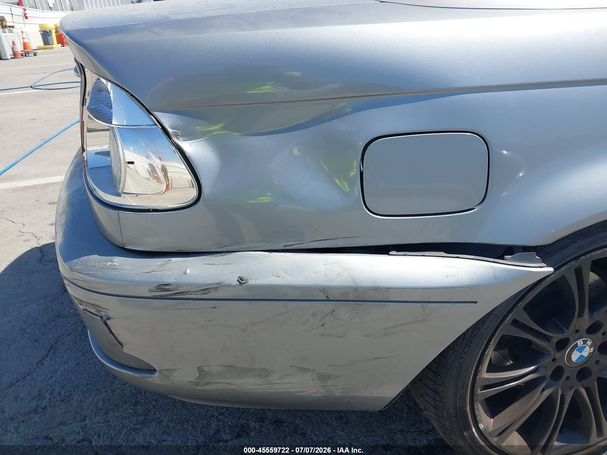 2004 Bmw 325ci Silver vin: WBABW33484PL31863
