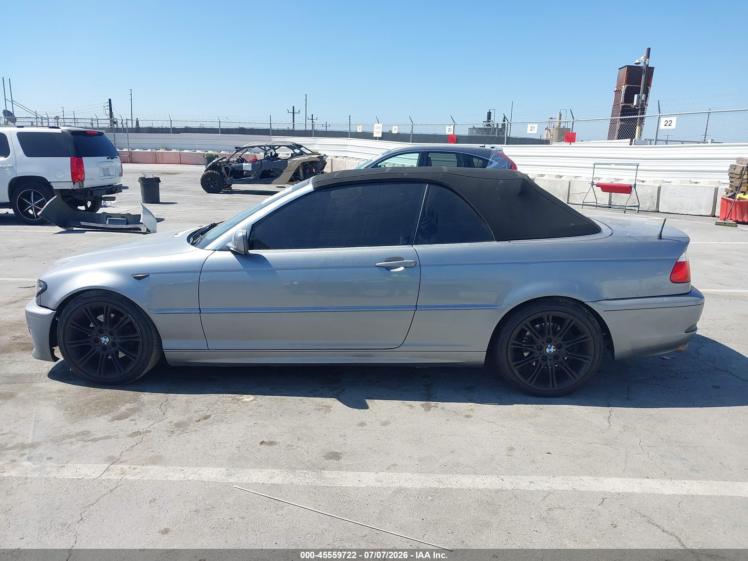 2004 Bmw 325ci Silver vin: WBABW33484PL31863
