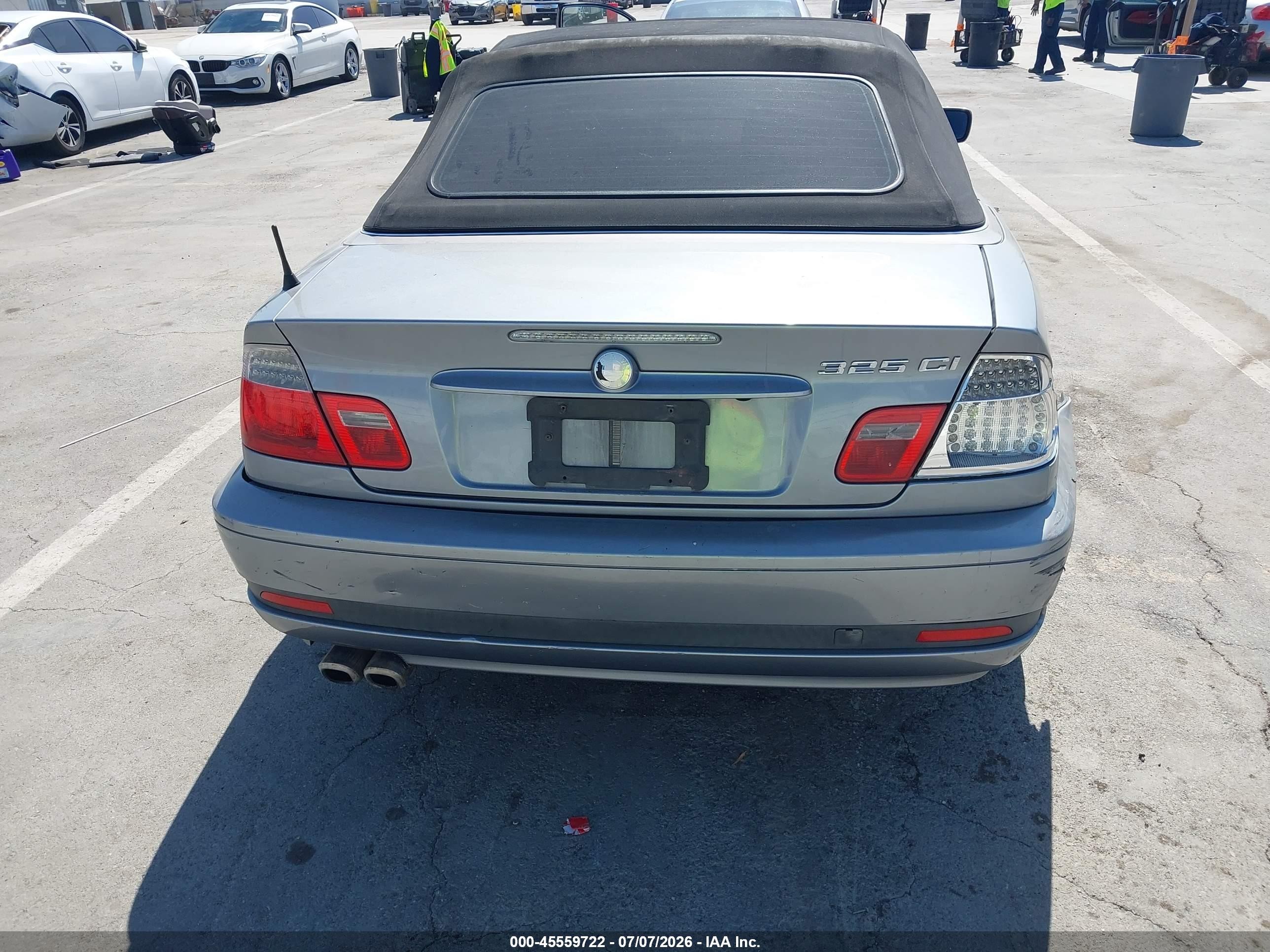 2004 Bmw 325ci Silver vin: WBABW33484PL31863