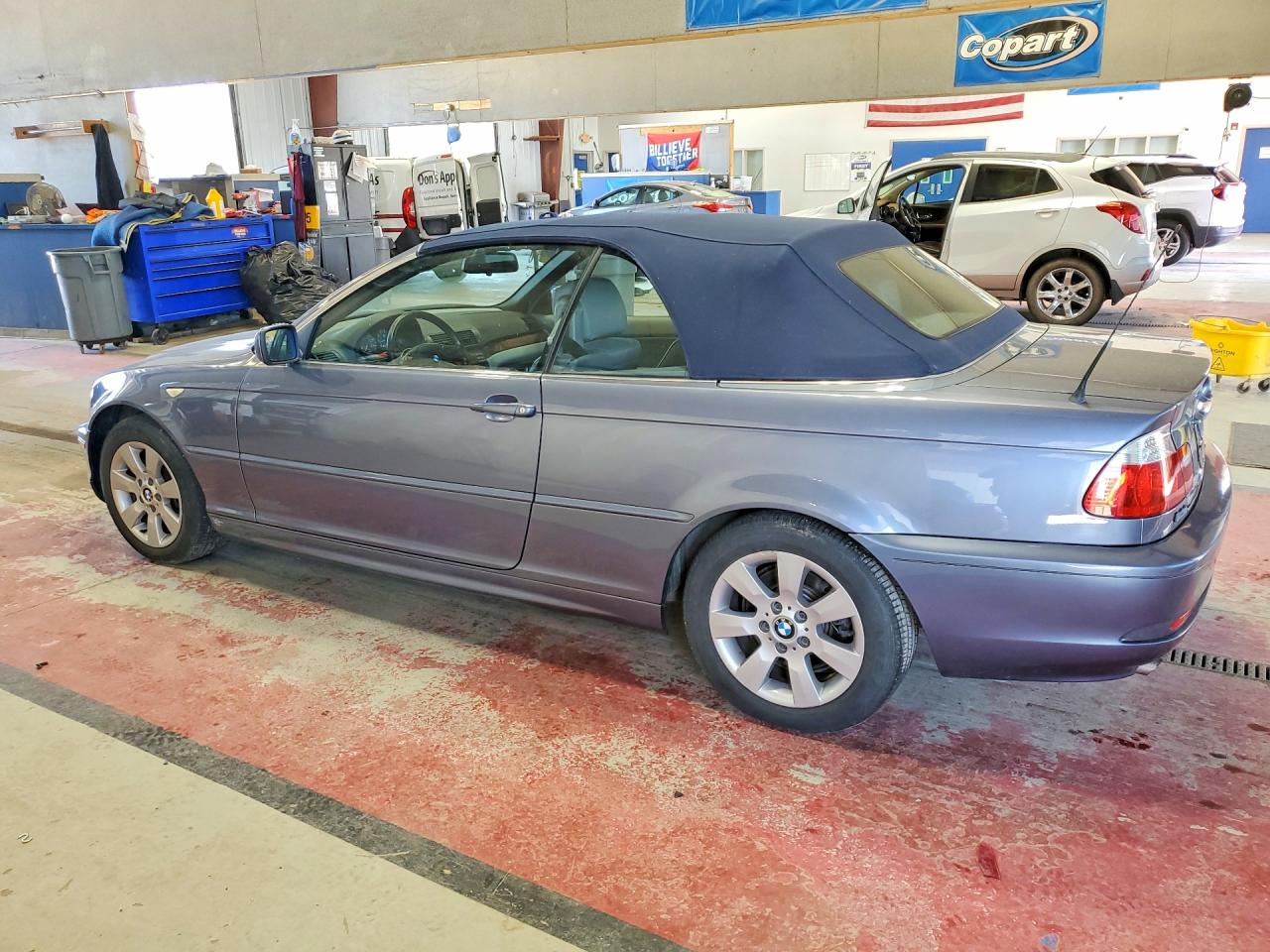 2005 Bmw 325 Ci Blue vin: WBABW33485PL38085