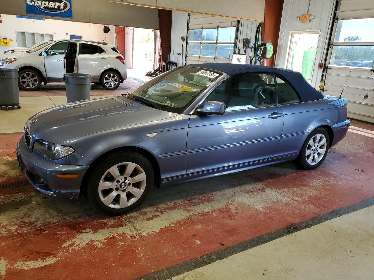2005 Bmw 325 Ci Blue vin: WBABW33485PL38085