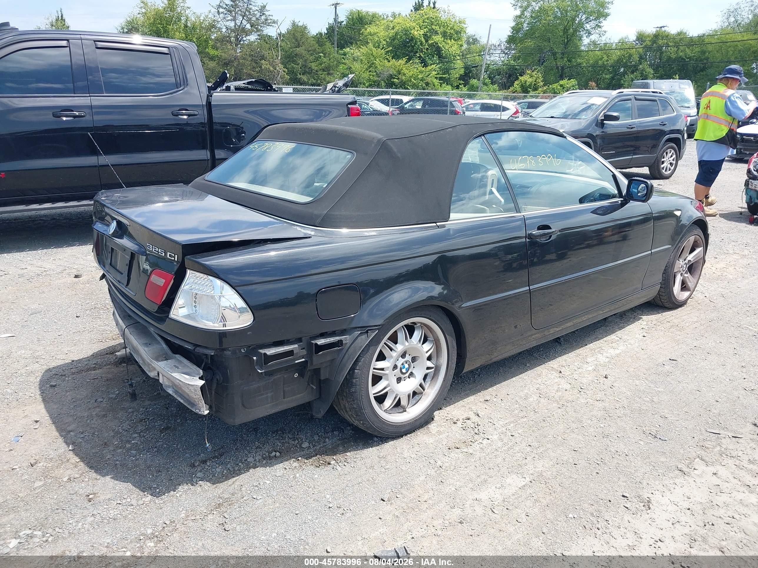 2005 Bmw 325ci   Black vin: WBABW33495PL37267