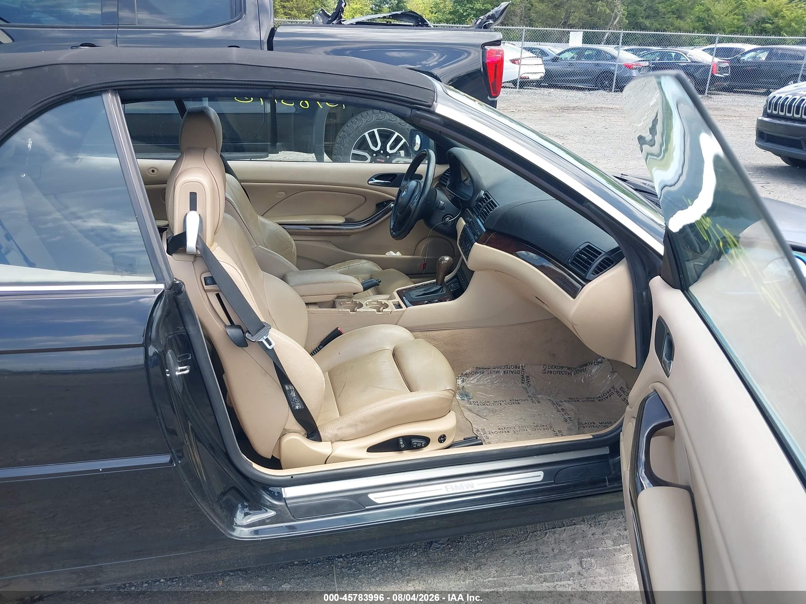 2005 Bmw 325ci   Black vin: WBABW33495PL37267