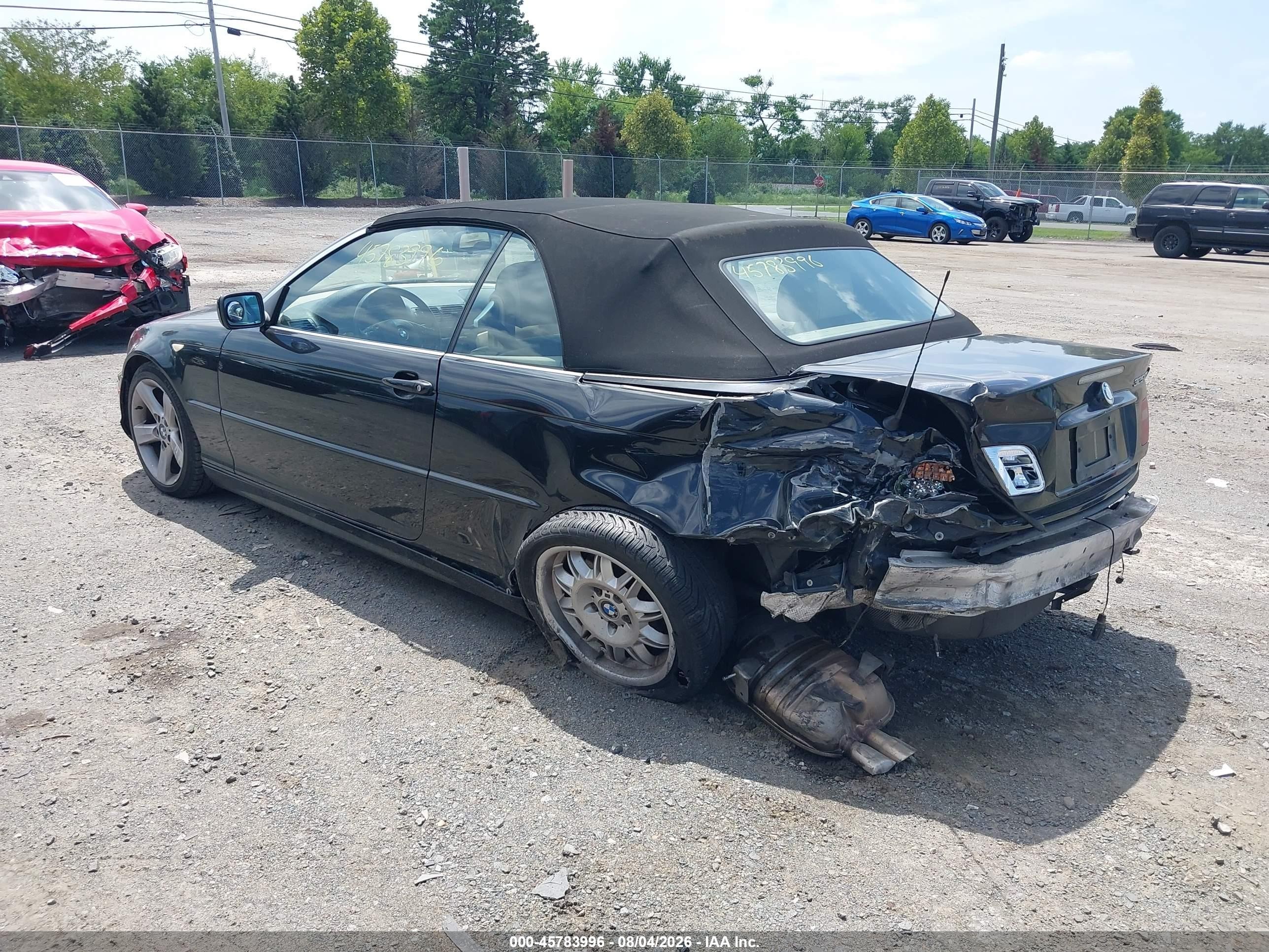 2005 Bmw 325ci   Black vin: WBABW33495PL37267