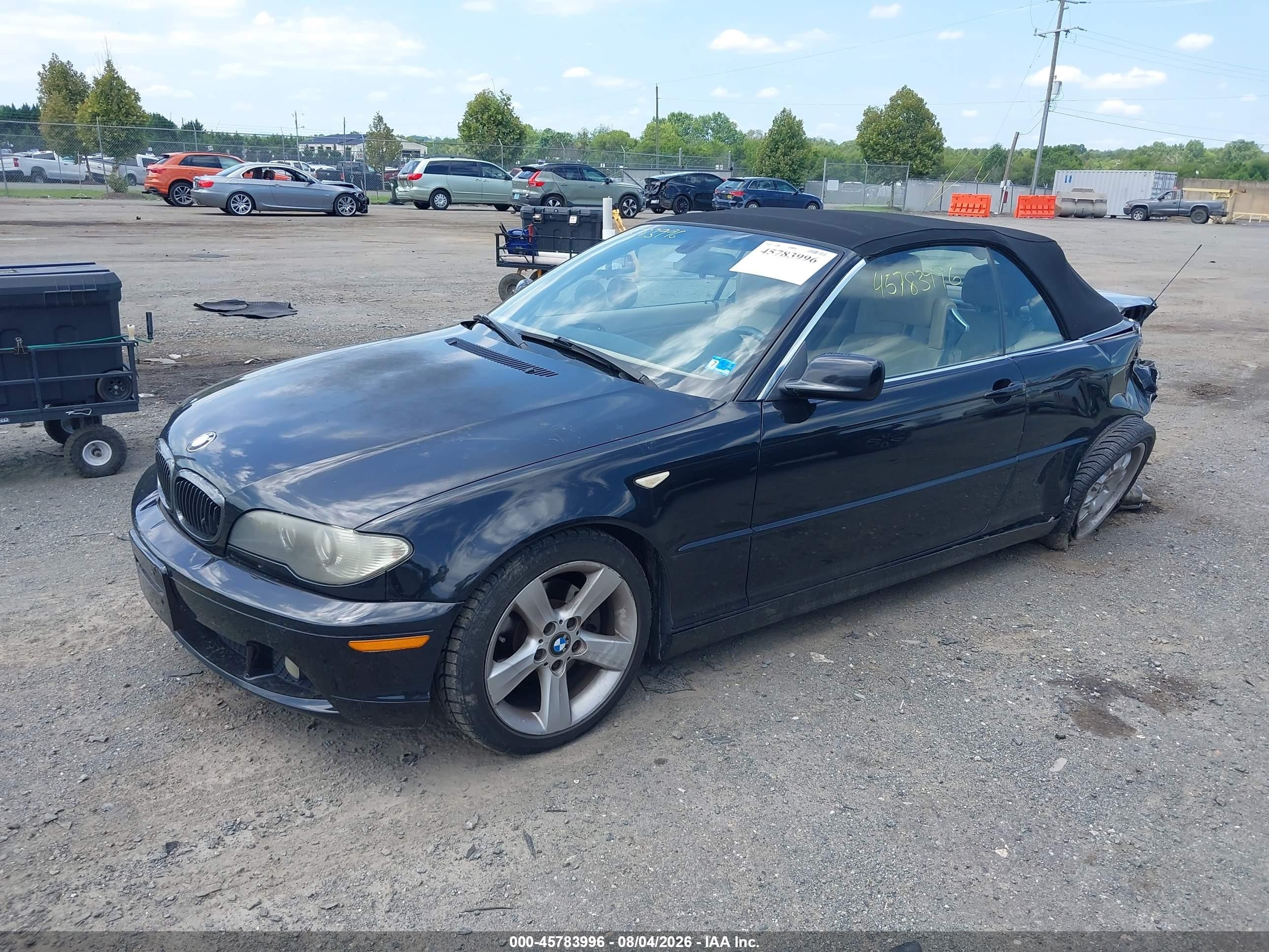 2005 Bmw 325ci   Black vin: WBABW33495PL37267