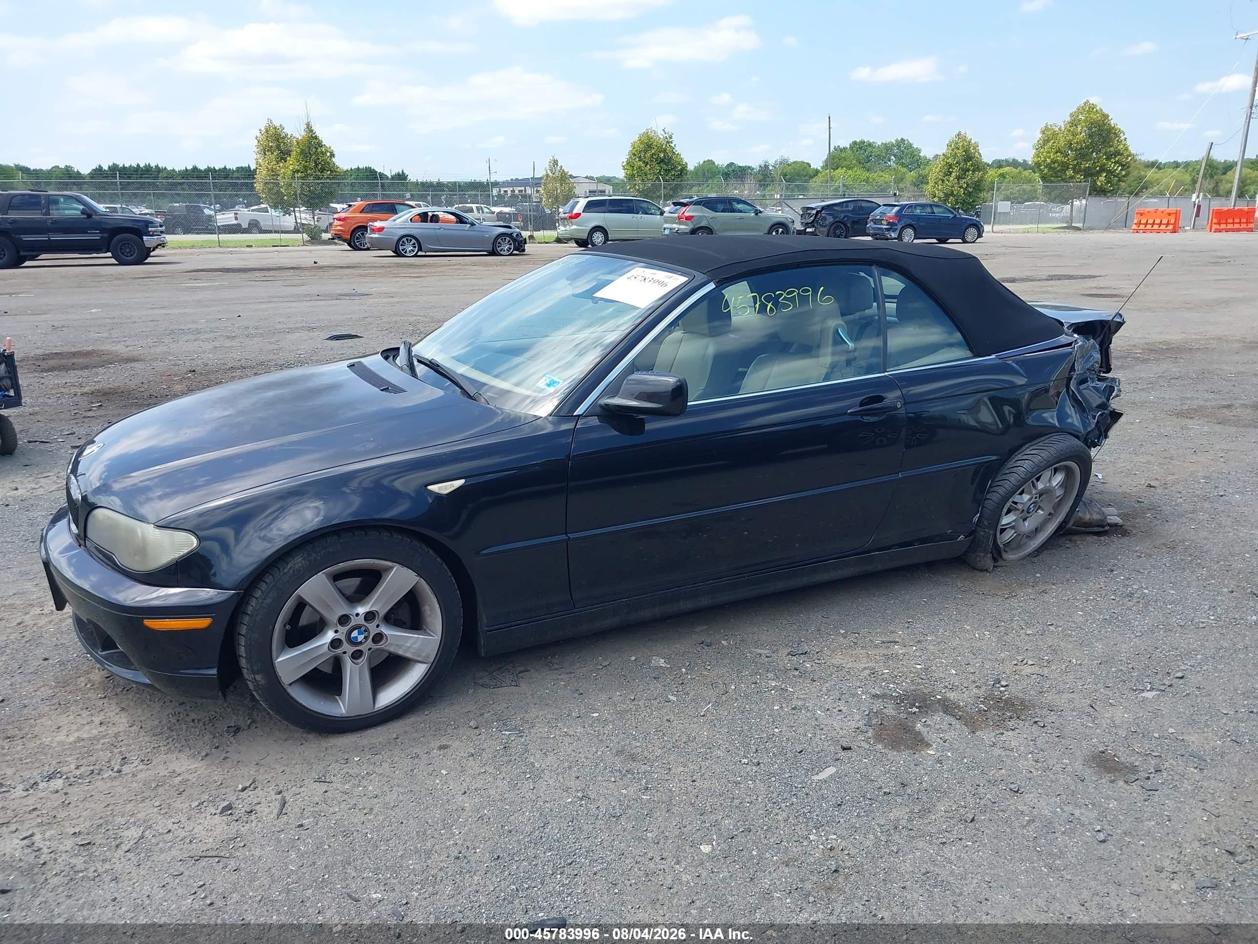 2005 Bmw 325ci   Black vin: WBABW33495PL37267