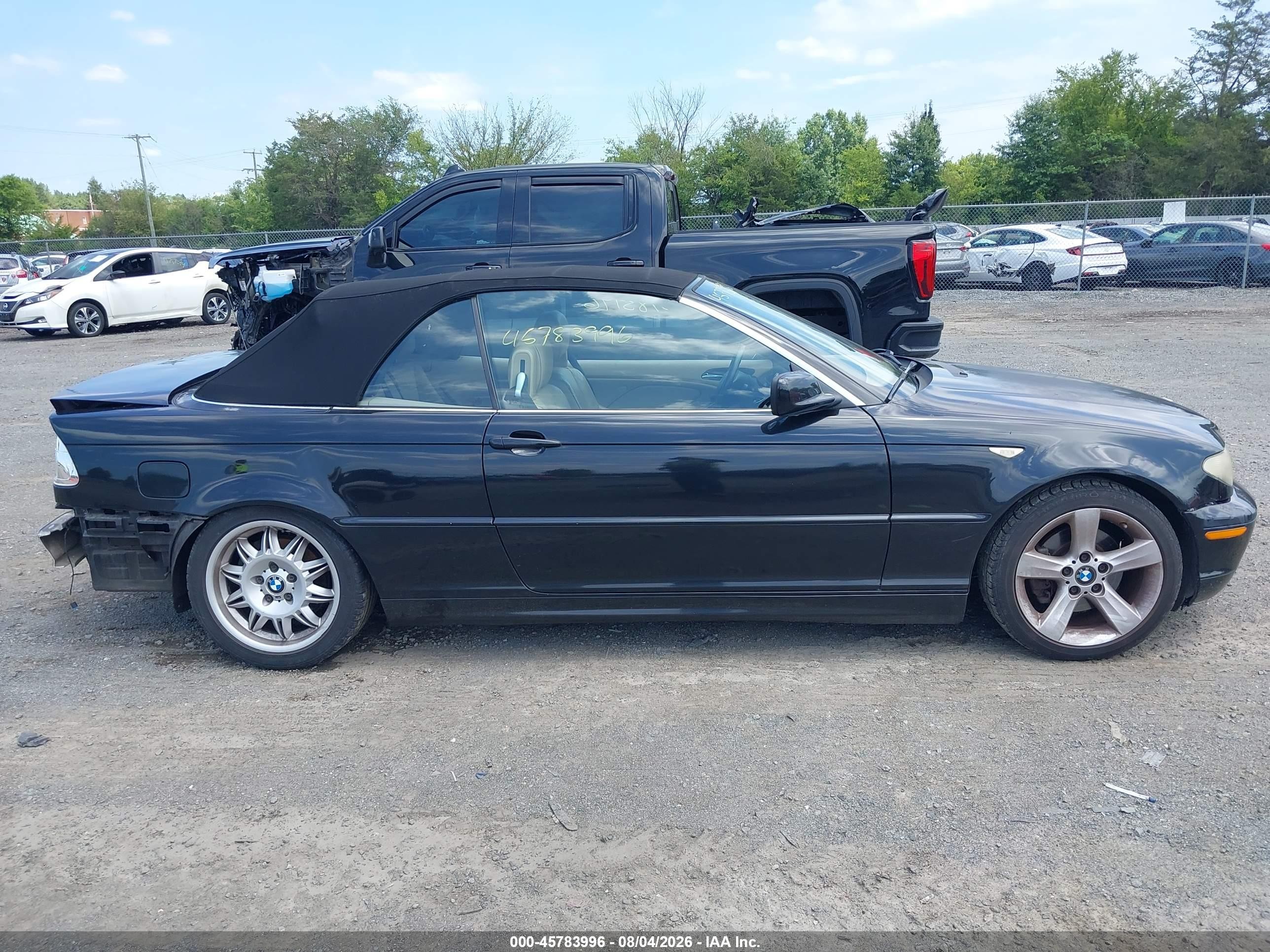 2005 Bmw 325ci   Black vin: WBABW33495PL37267
