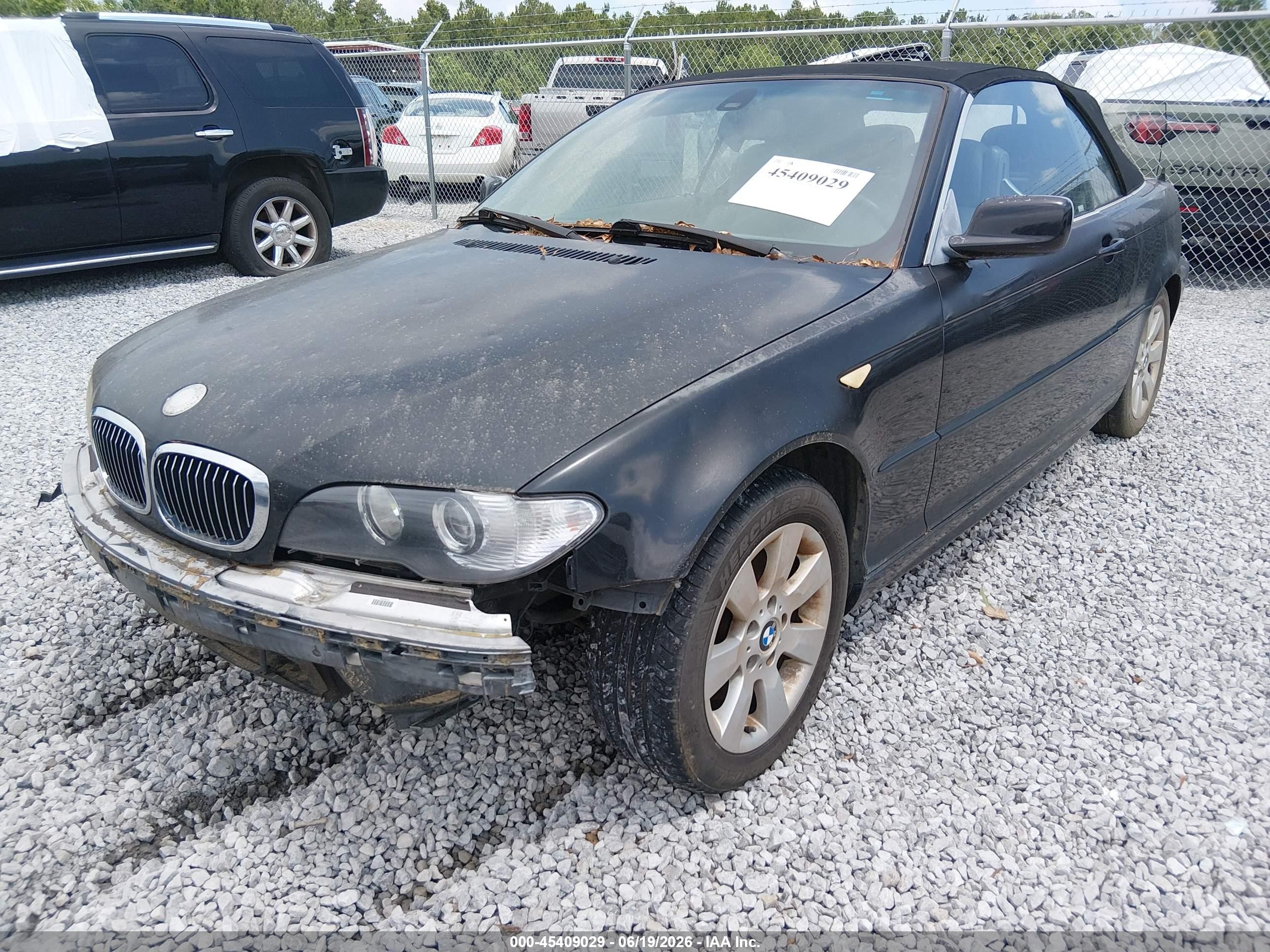 2005 Bmw 325ci   Black vin: WBABW334X5PL34202