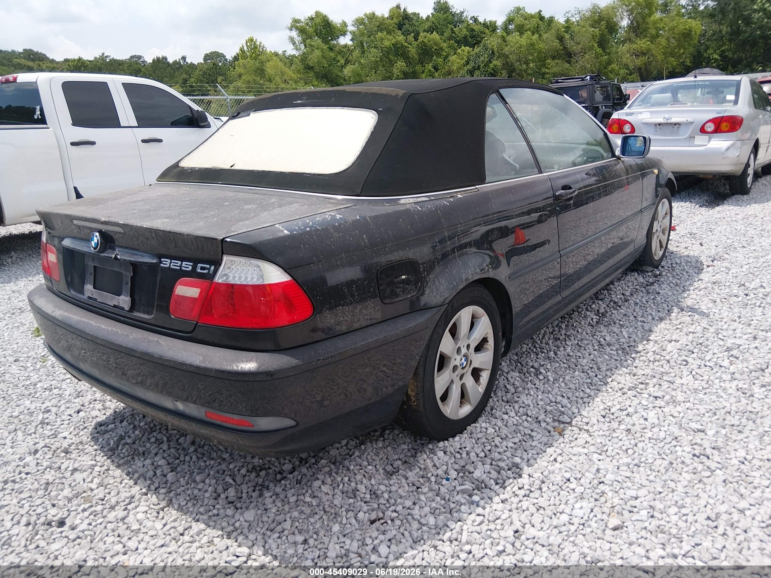 2005 Bmw 325ci   Black vin: WBABW334X5PL34202