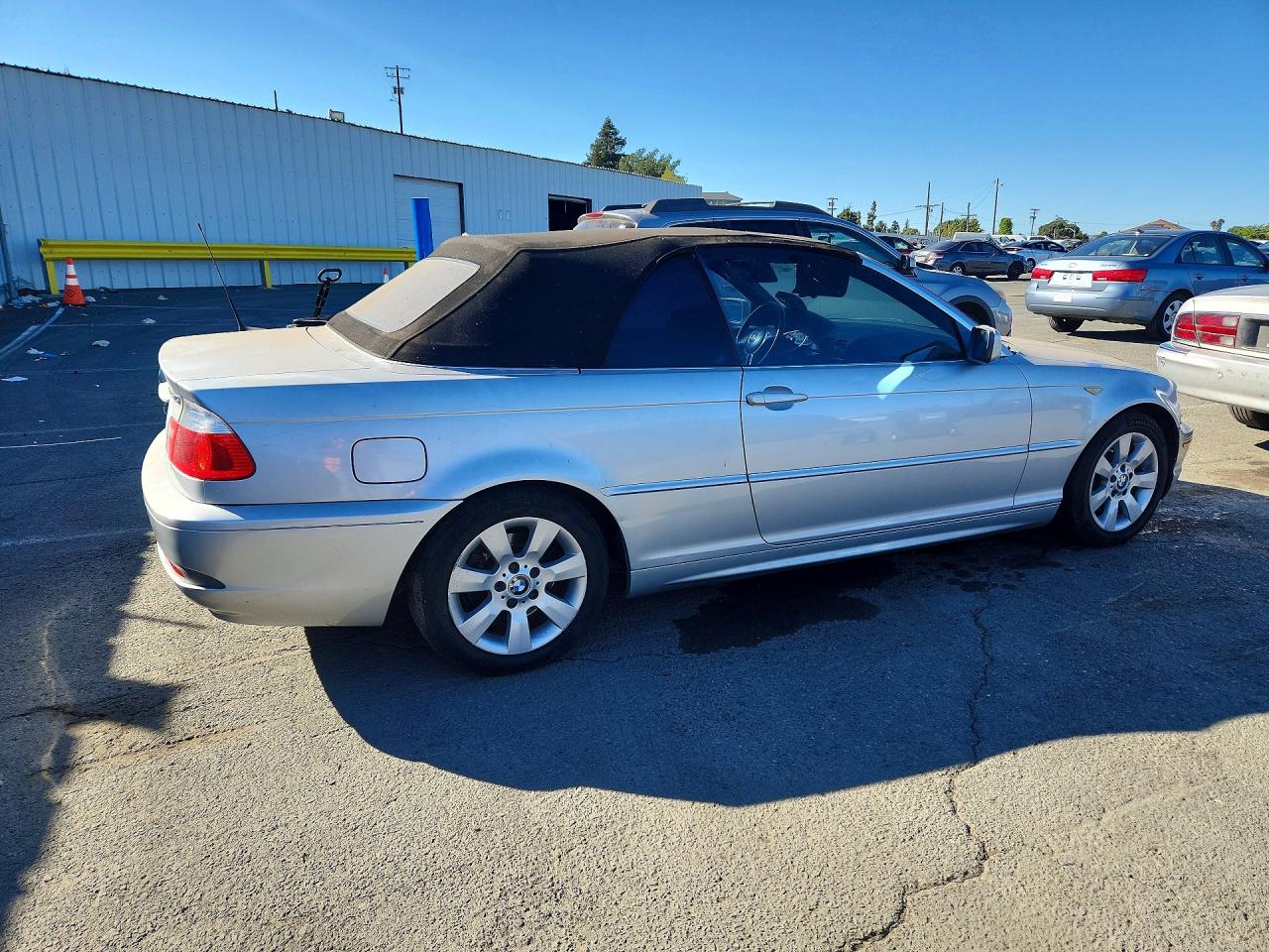 2005 Bmw 325 Ci Silver vin: WBABW334X5PL38055