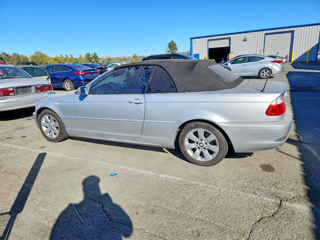 2005 Bmw 325 Ci Silver vin: WBABW334X5PL38055
