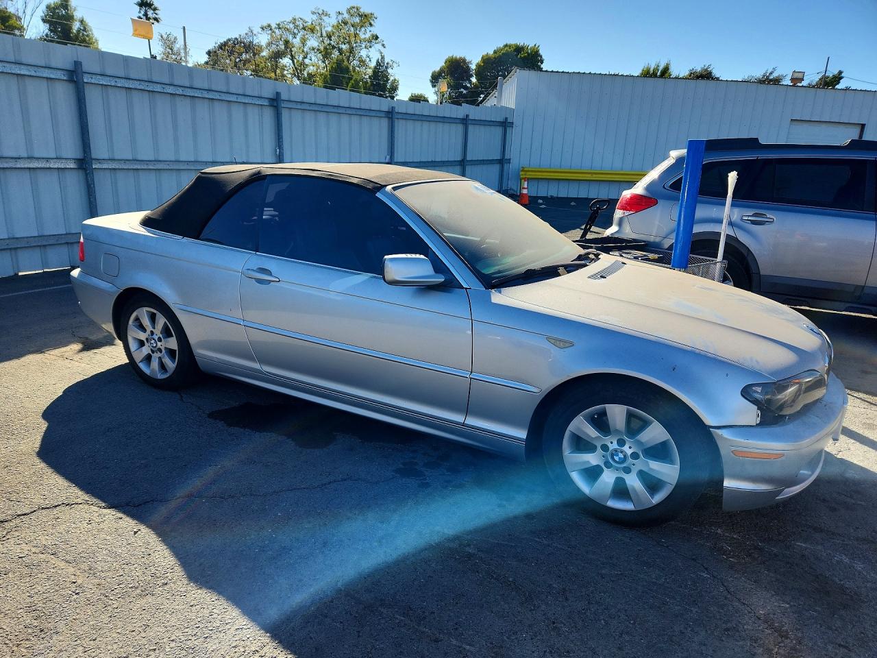2005 Bmw 325 Ci Silver vin: WBABW334X5PL38055