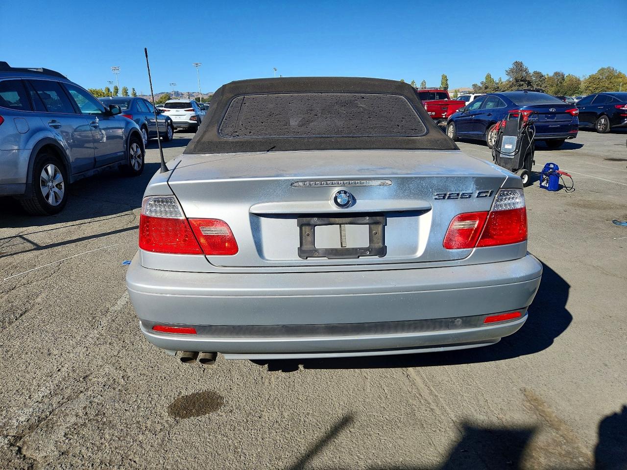 2005 Bmw 325 Ci Silver vin: WBABW334X5PL38055