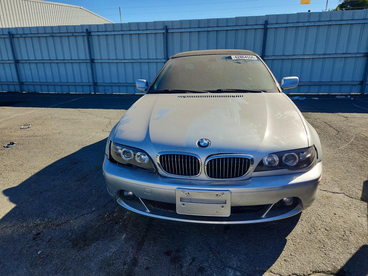 2005 Bmw 325 Ci Silver vin: WBABW334X5PL38055