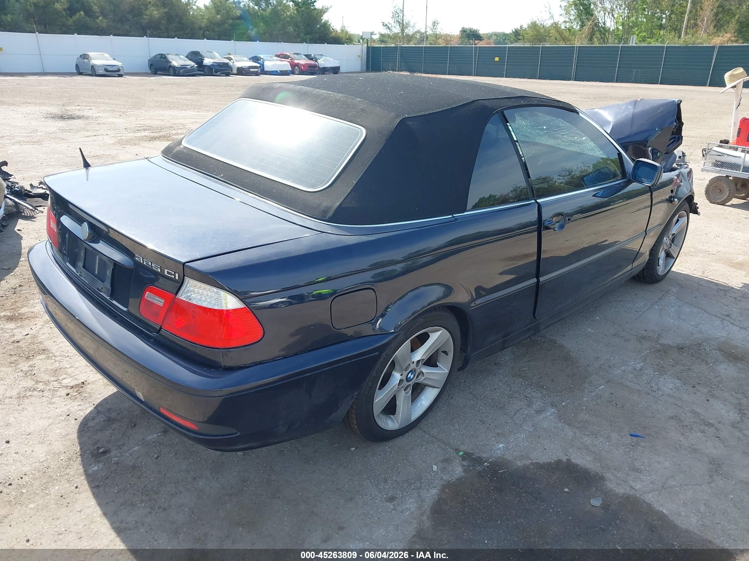 2006 Bmw 325ci   Blue vin: WBABW334X6PX86426