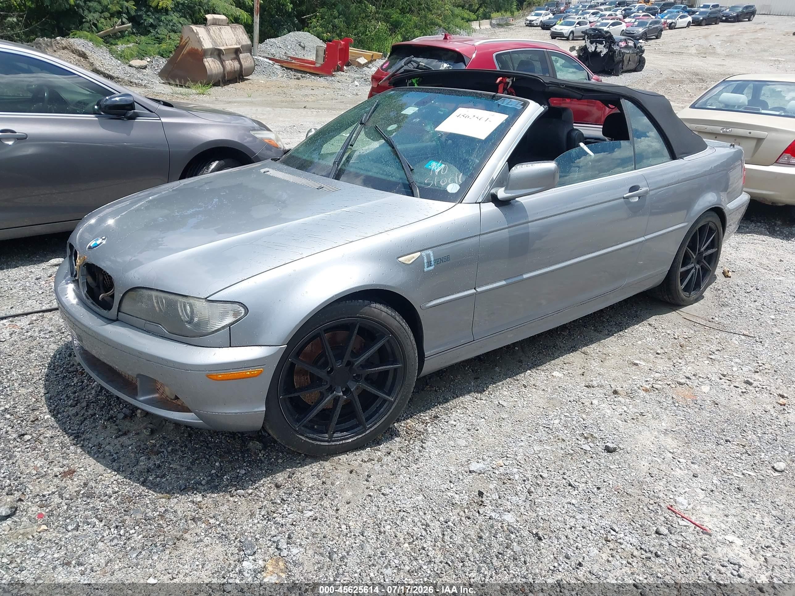 2005 Bmw 330ci   Silver vin: WBABW53405PL52915