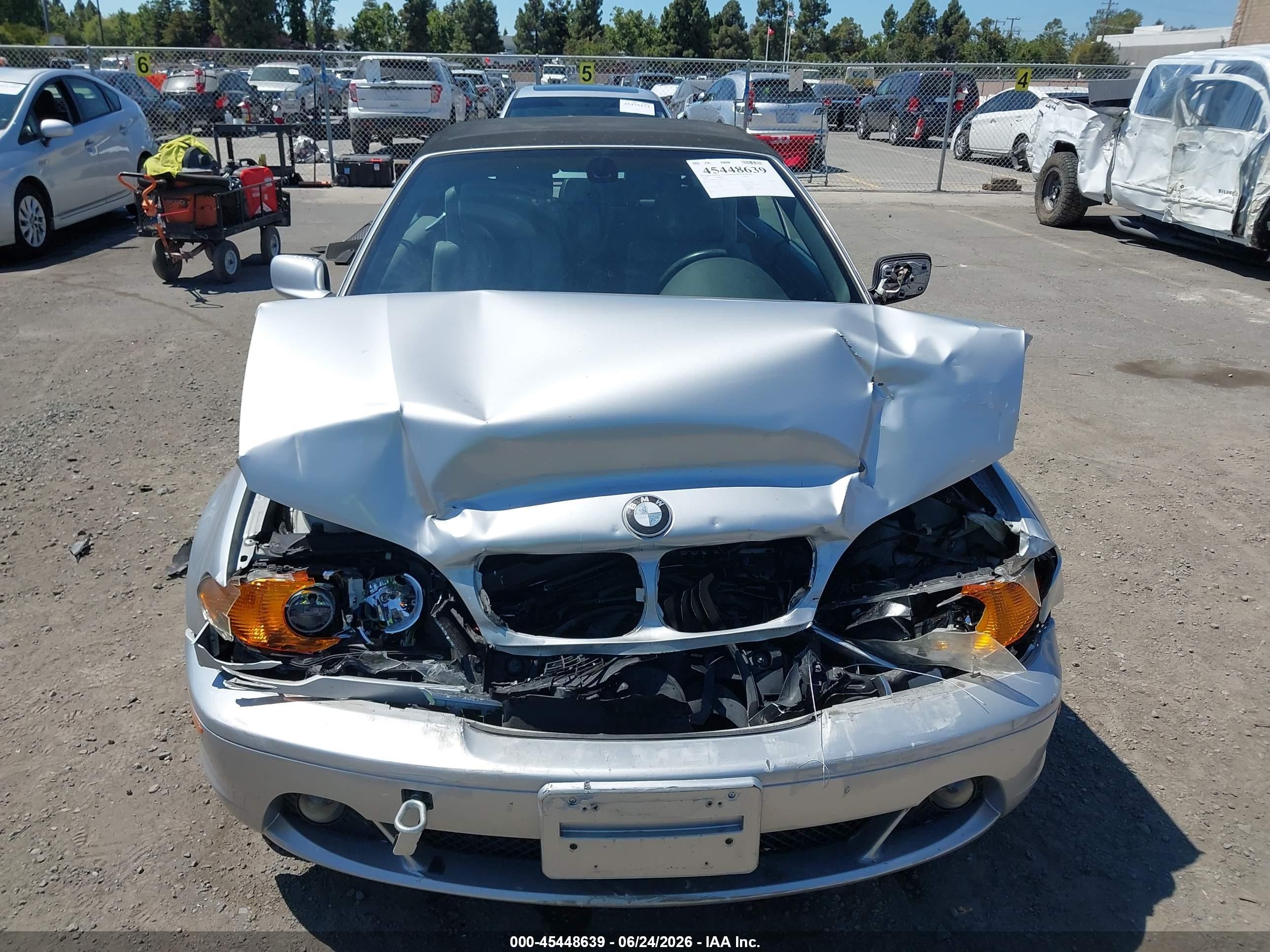 2004 Bmw 330ci   Silver vin: WBABW53414PL44322