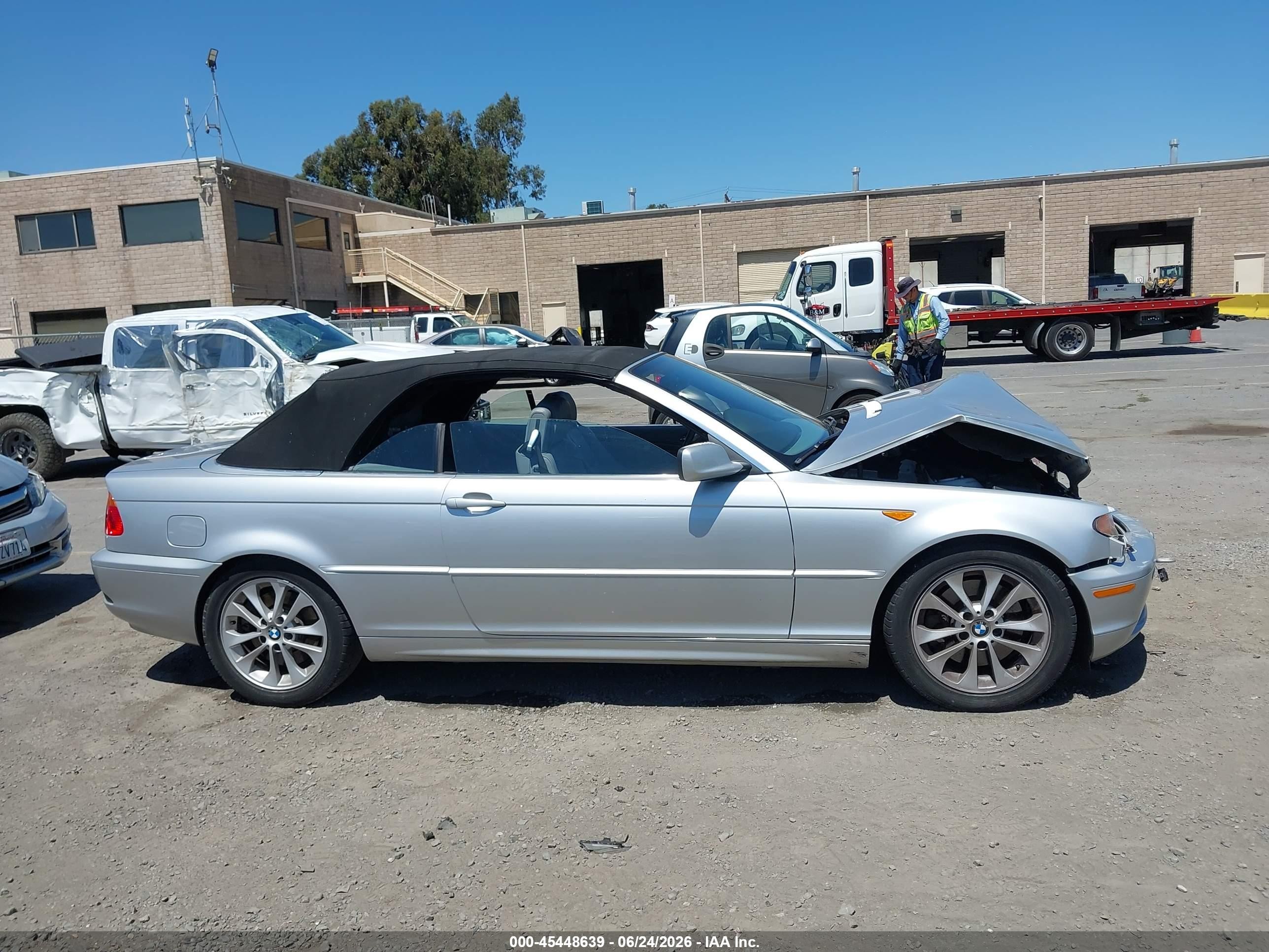 2004 Bmw 330ci   Silver vin: WBABW53414PL44322