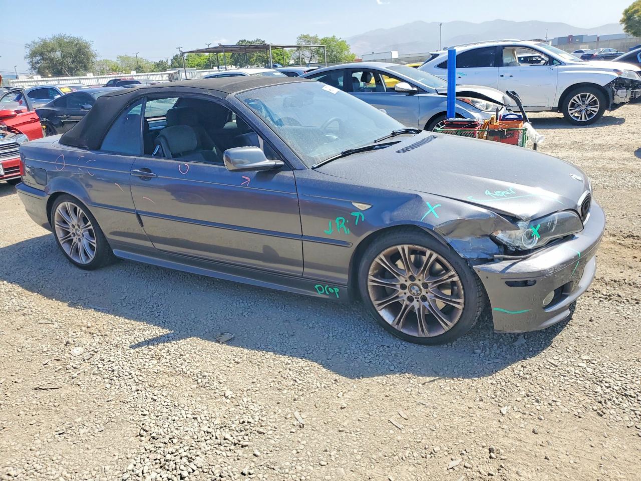 2005 Bmw 330 Ci Gray vin: WBABW53415PL50283