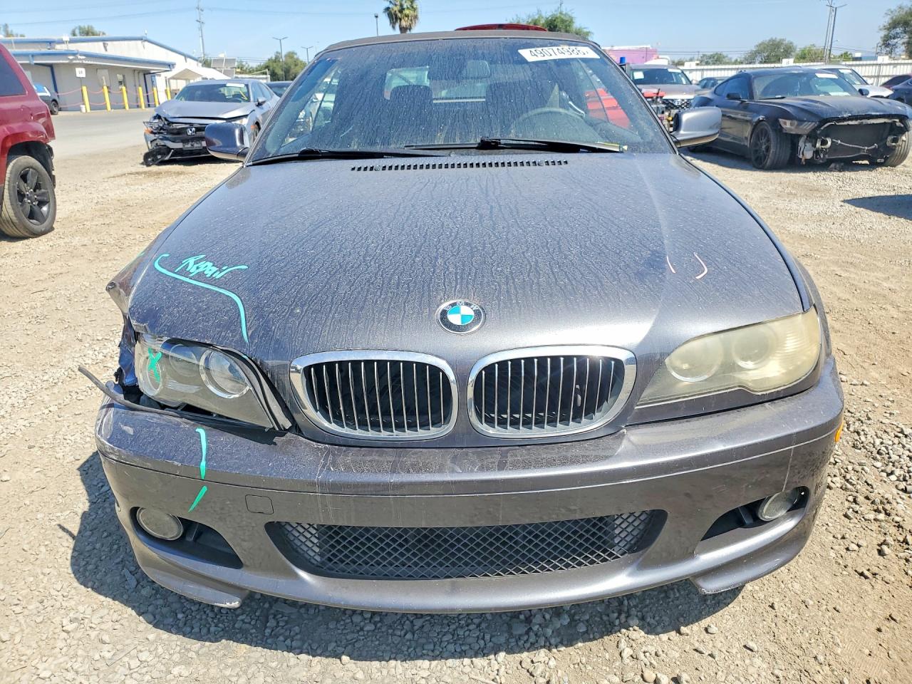 2005 Bmw 330 Ci Gray vin: WBABW53415PL50283