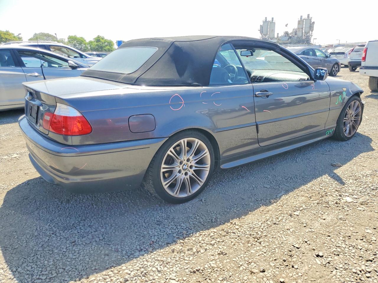 2005 Bmw 330 Ci Gray vin: WBABW53415PL50283
