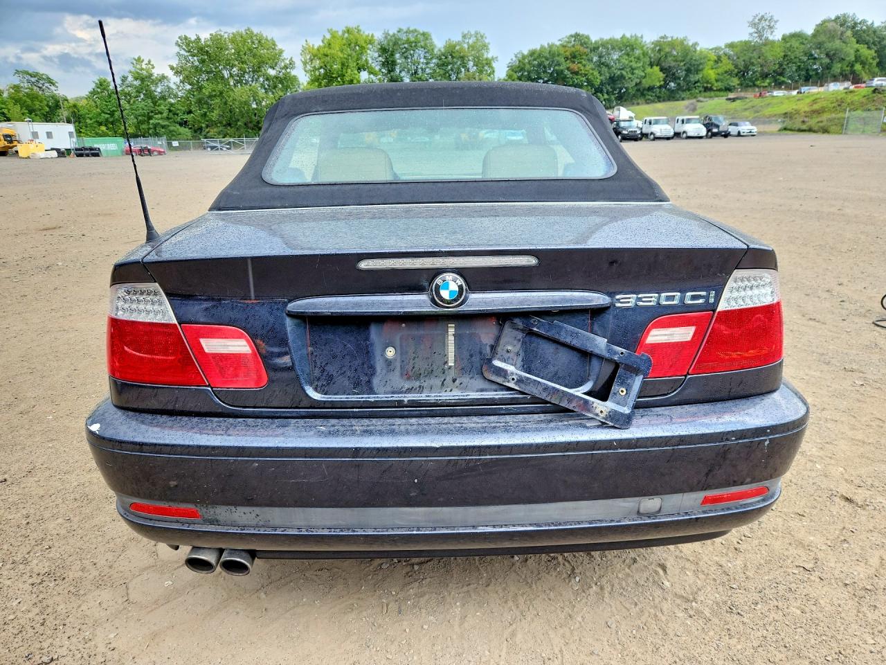 2005 Bmw 330 Ci Black vin: WBABW53415PL52972