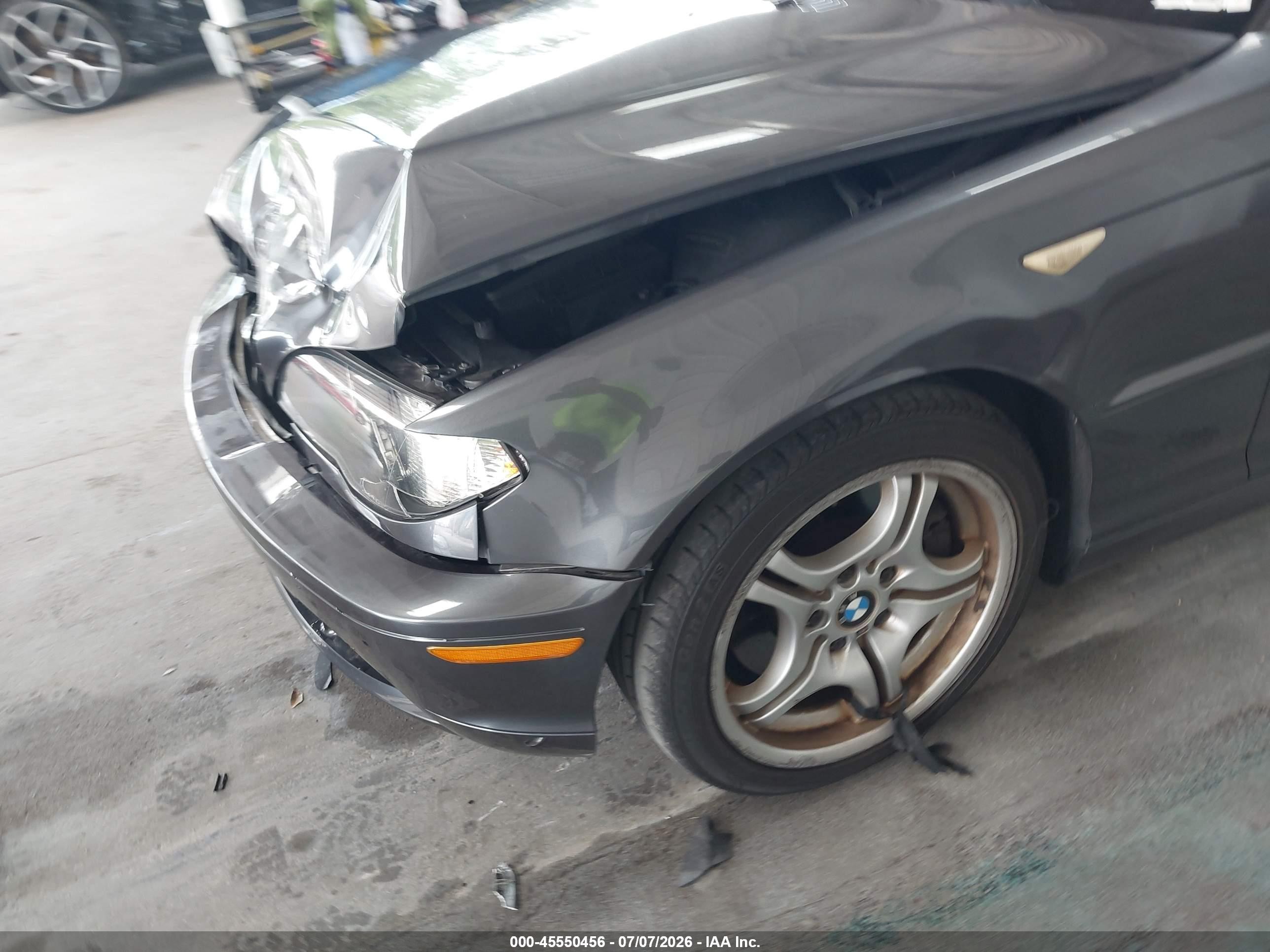 2006 Bmw 330ci   Gray vin: WBABW53416PZ40601