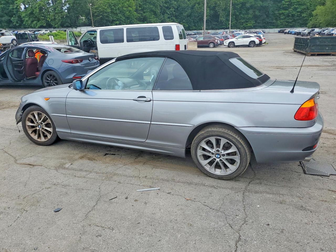 2004 Bmw 330 Ci Silver vin: WBABW53424PL40019