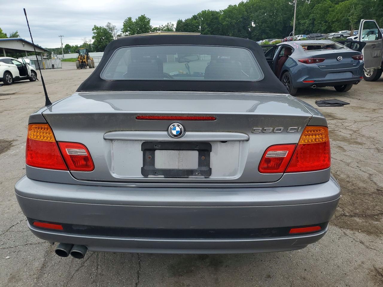2004 Bmw 330 Ci Silver vin: WBABW53424PL40019