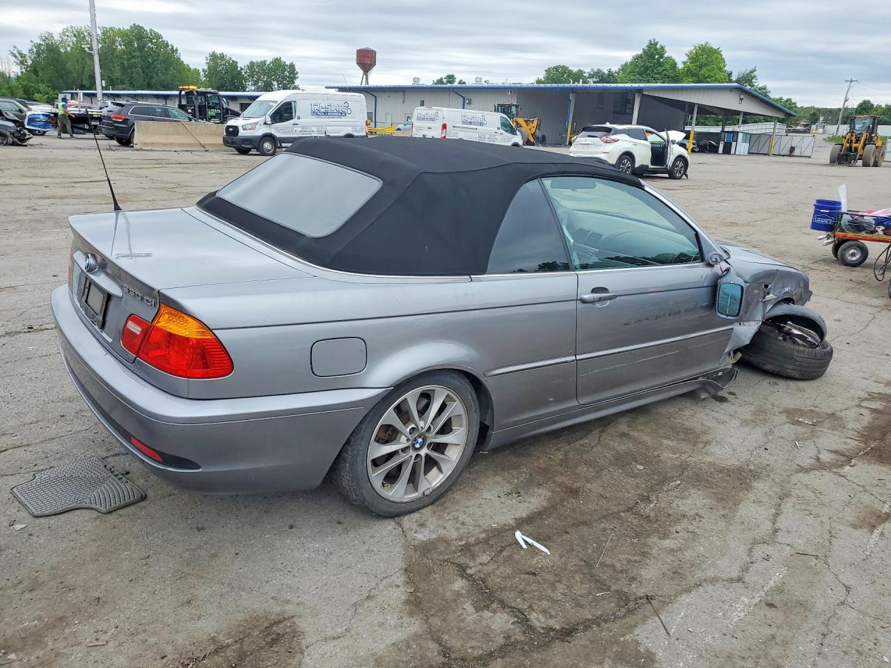 2004 Bmw 330 Ci Silver vin: WBABW53424PL40019