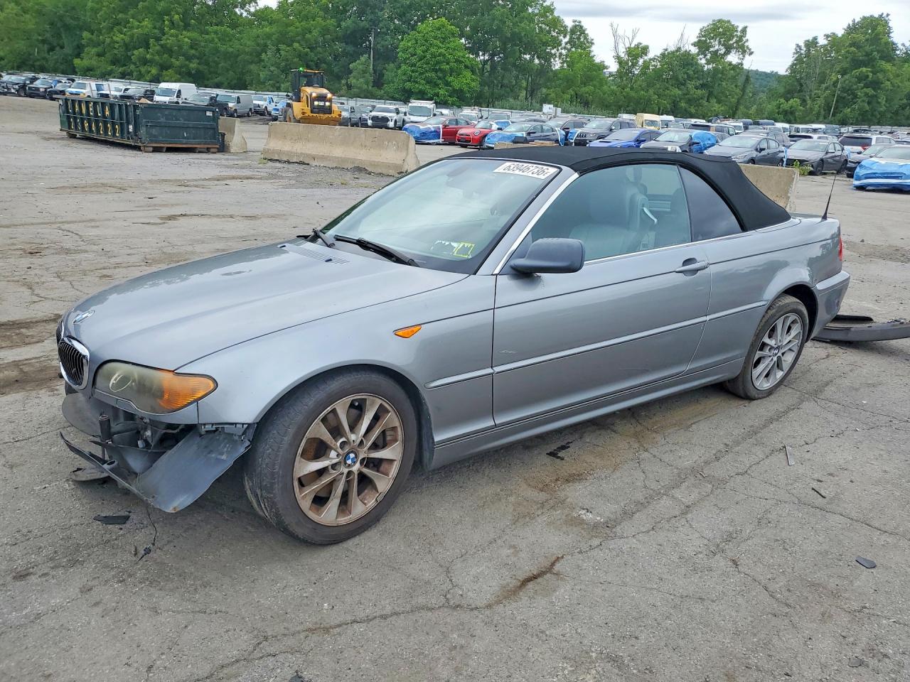 2004 Bmw 330 Ci Silver vin: WBABW53424PL40019