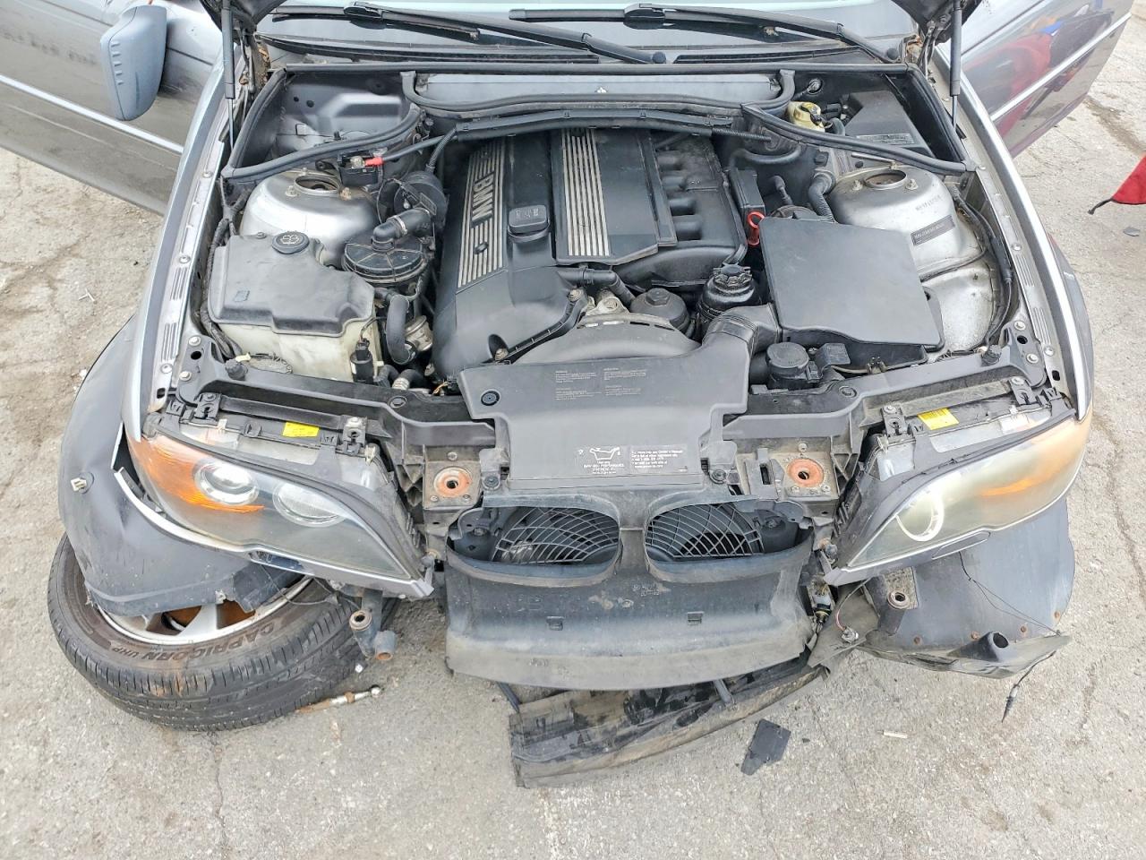 2004 Bmw 330 Ci Silver vin: WBABW53424PL40019