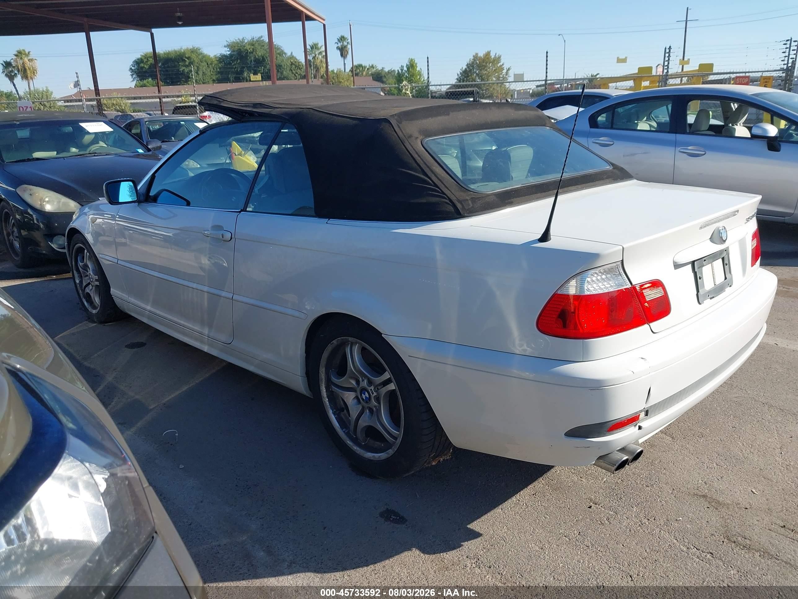 2004 Bmw 330ci   White vin: WBABW53424PL47164