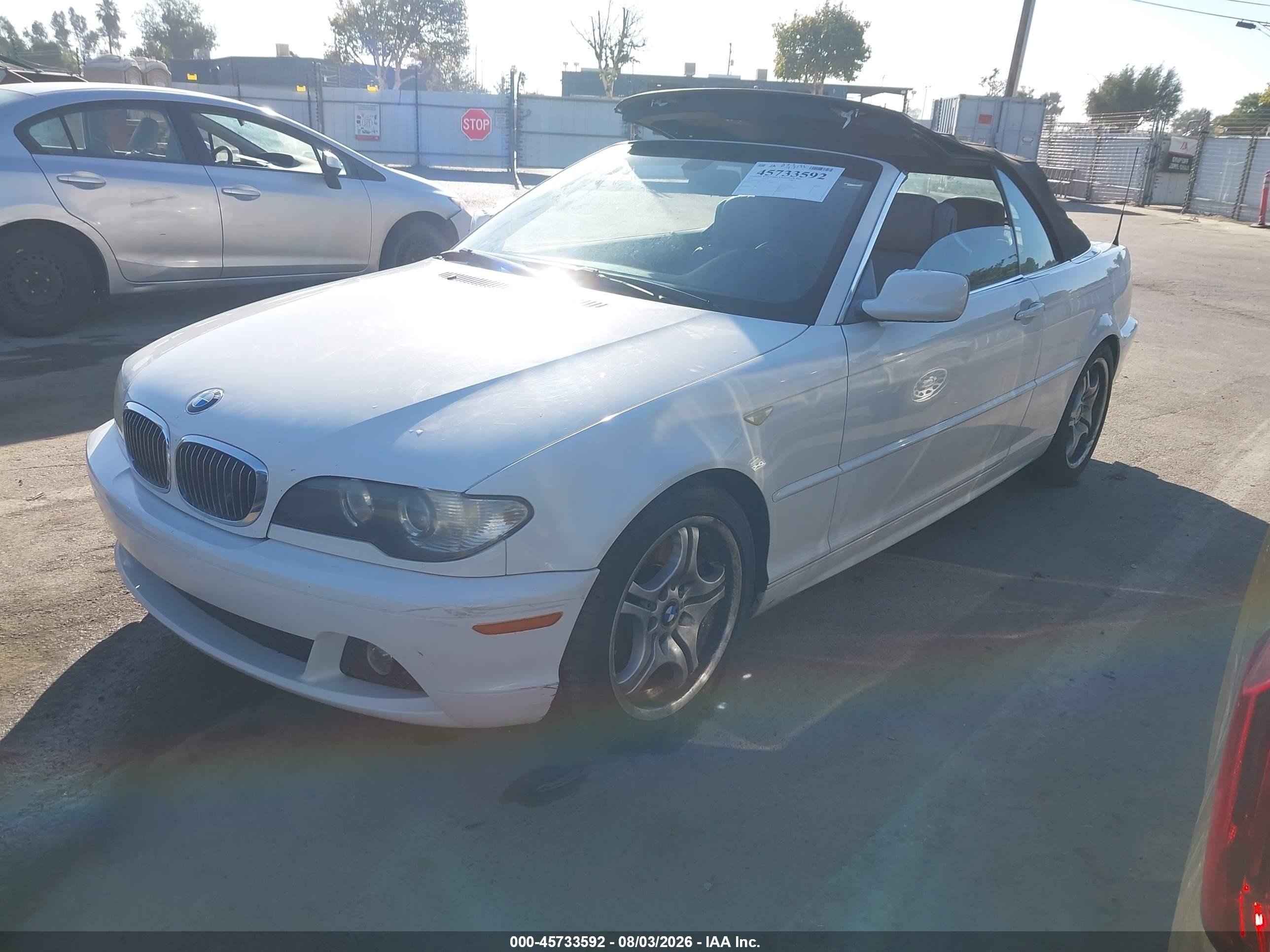 2004 Bmw 330ci   White vin: WBABW53424PL47164