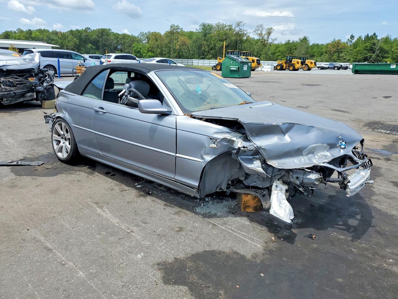 2005 Bmw 330 Ci Silver vin: WBABW53425PJ96425